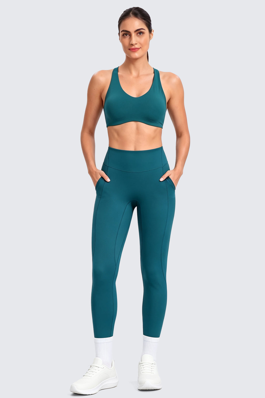Aoxjox "Form" Ultra Compression Waistband Pocket Leggings 26''