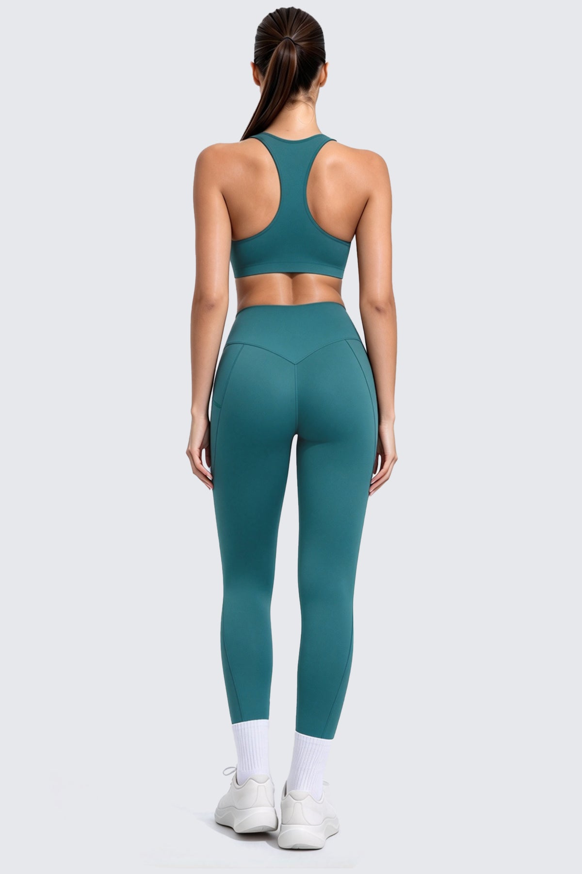 Aoxjox "Form" Ultra Compression Waistband Pocket Leggings 26''