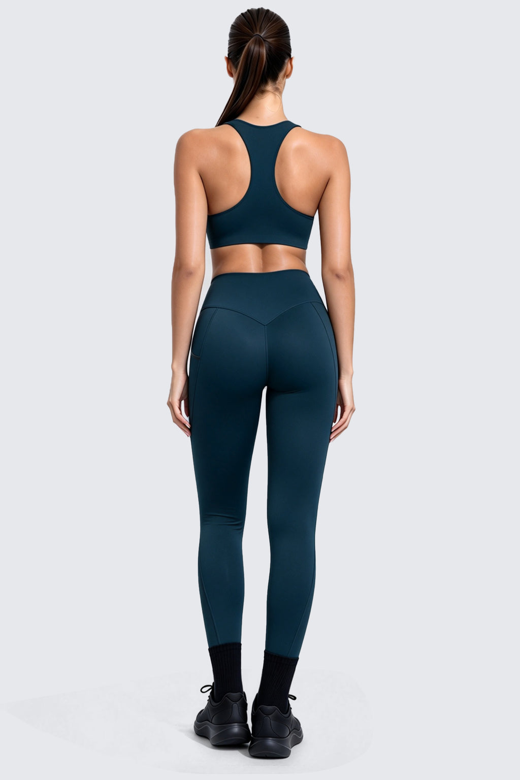Aoxjox "Form" Ultra Compression Waistband Pocket Leggings 26''