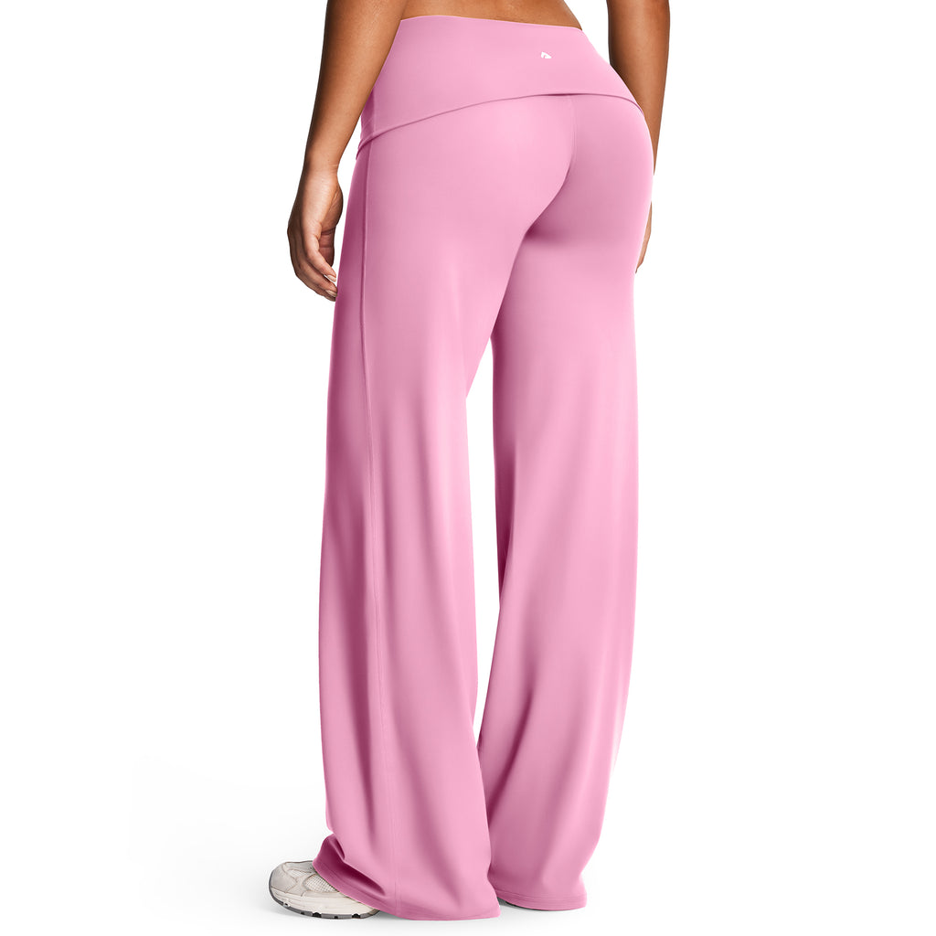 Aoxjox "Athlenza" Fold-Over Wide Leg Bottoms 31"/33"/35"