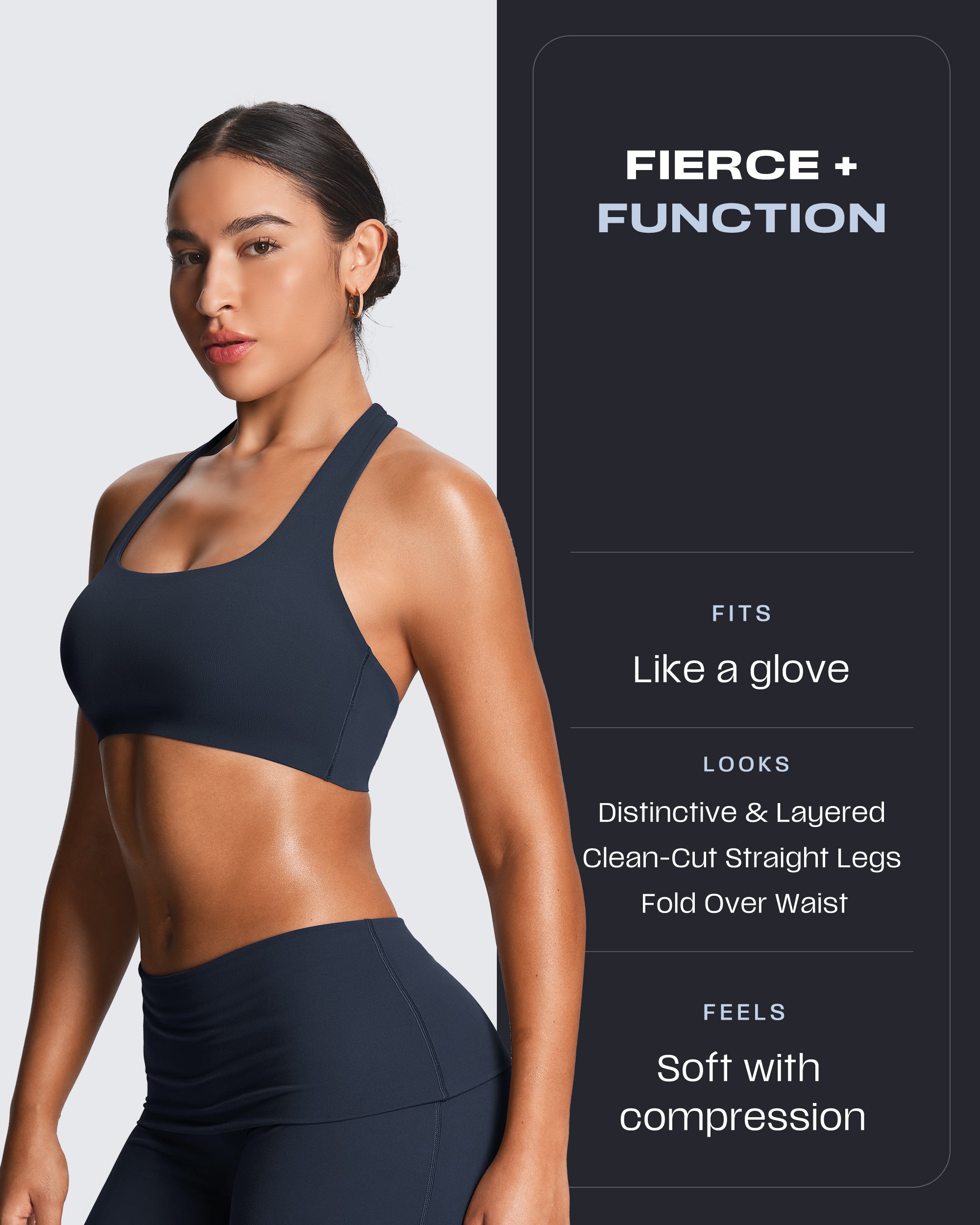 Aoxjox "Athlenza" Fold-Over Straight Leg 31"