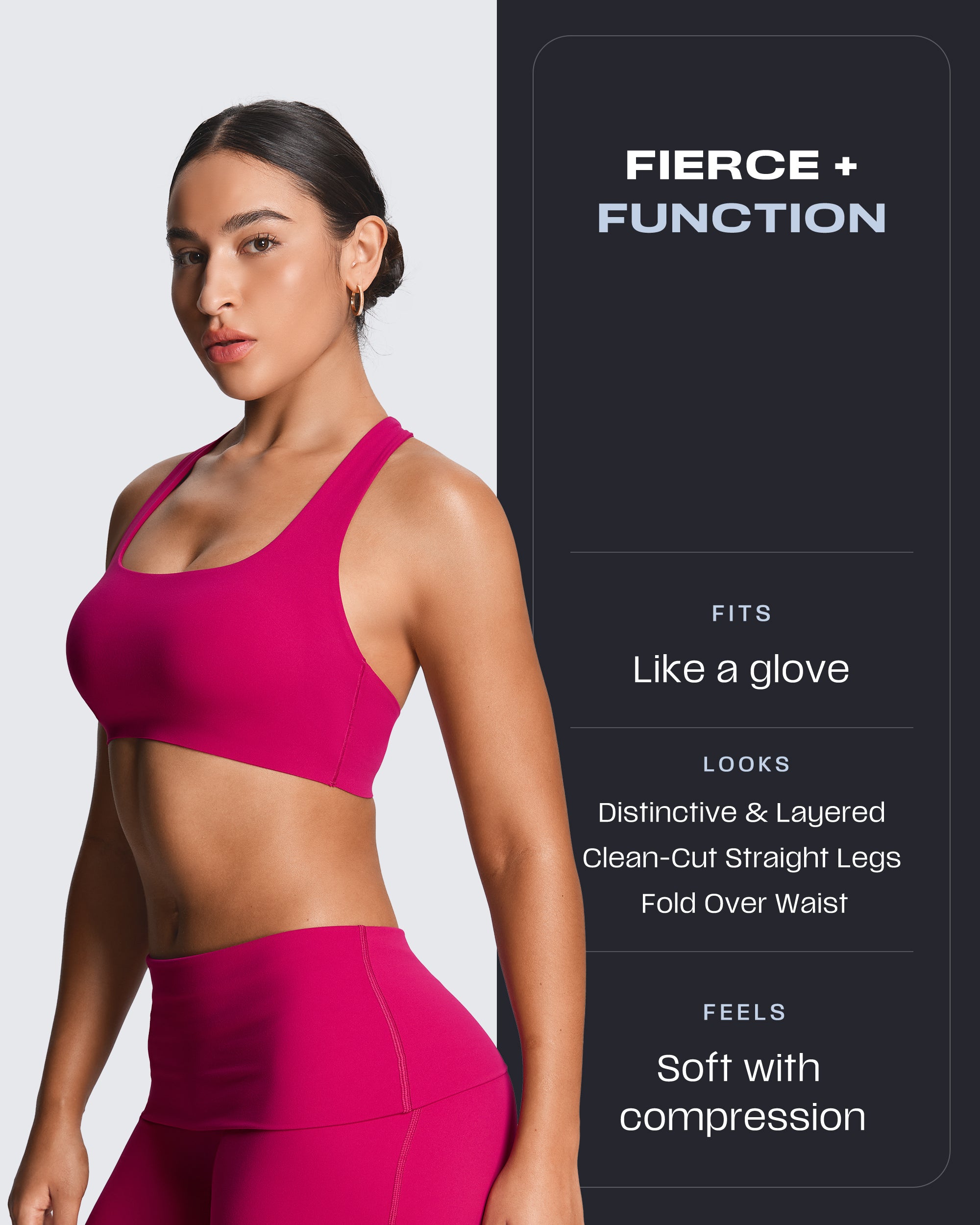 Aoxjox "Athlenza" Fold-Over Straight Leg 31"