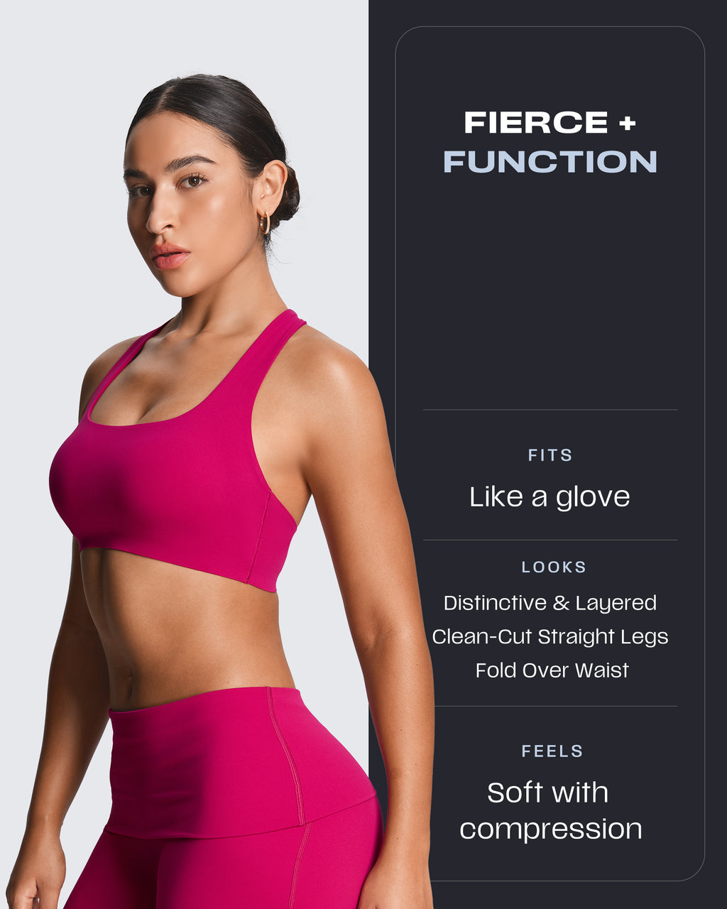 Aoxjox "Athlenza" Fold-Over Wide Leg Bottoms 31"/33"/35"