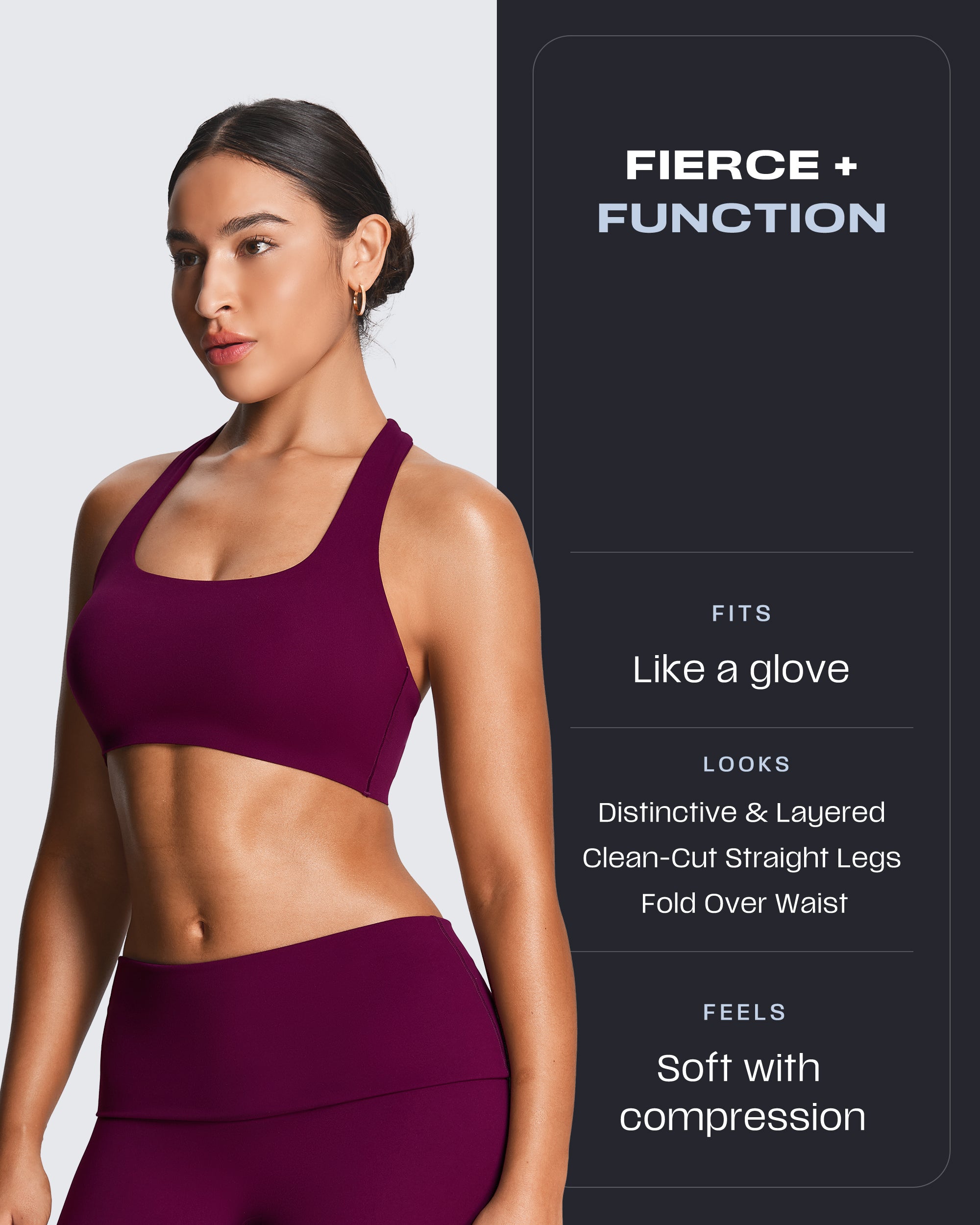 Aoxjox "Athlenza" Fold-Over Straight Leg 33"