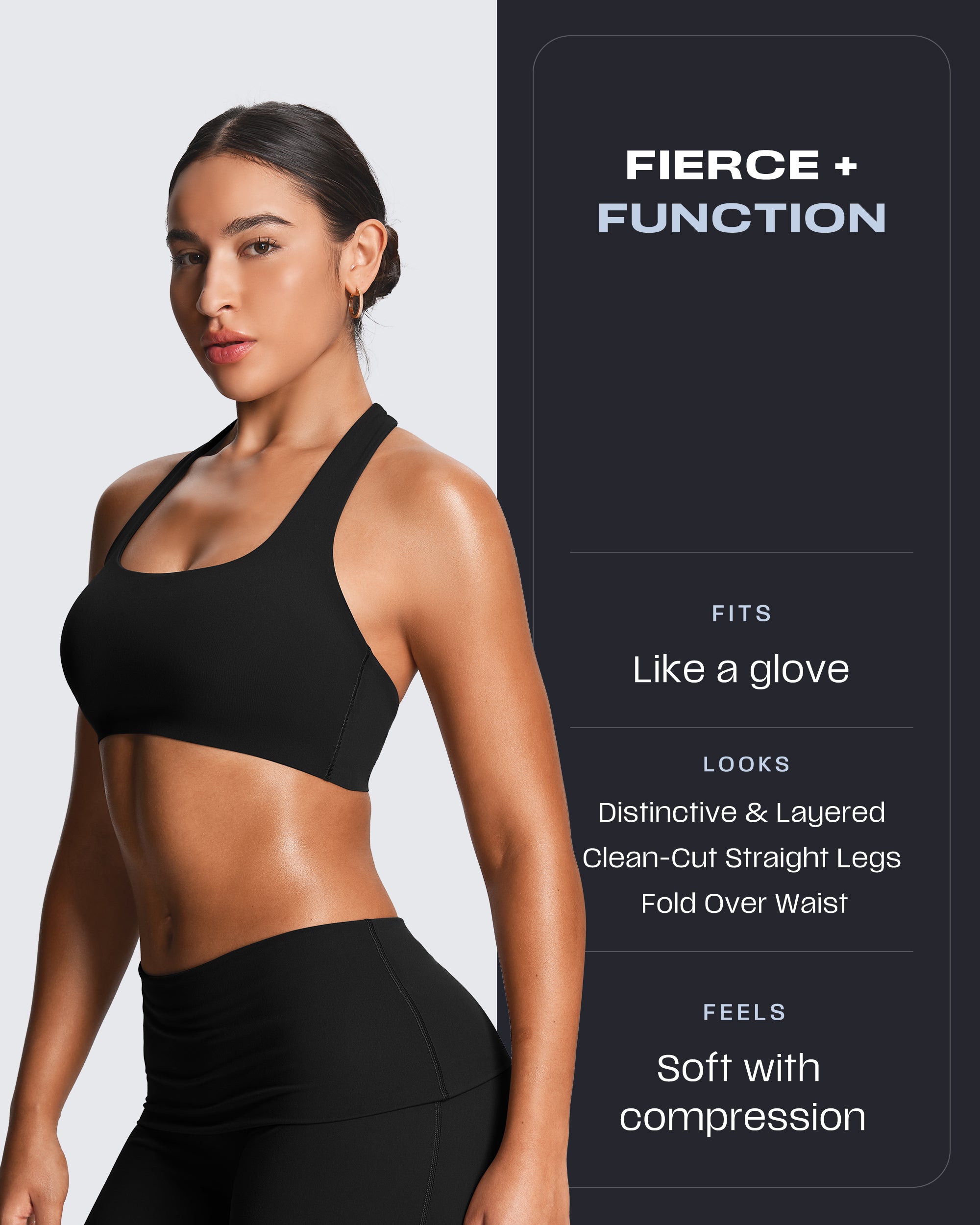 Aoxjox "Athlenza" Fold-Over Straight Leg 31"