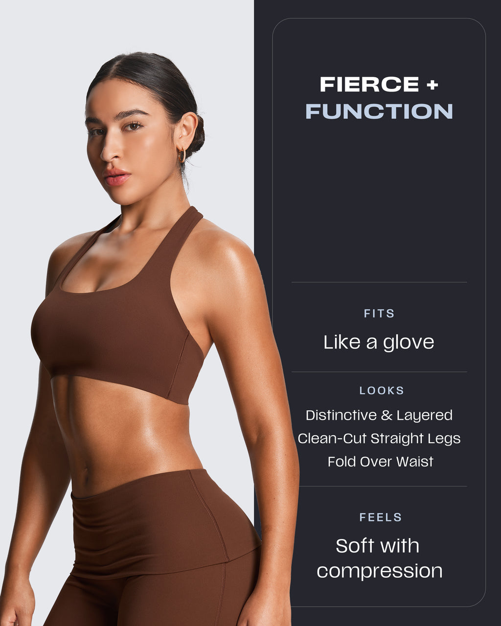 Aoxjox "Athlenza" Fold-Over Wide Leg Bottoms 31"/33"/35"
