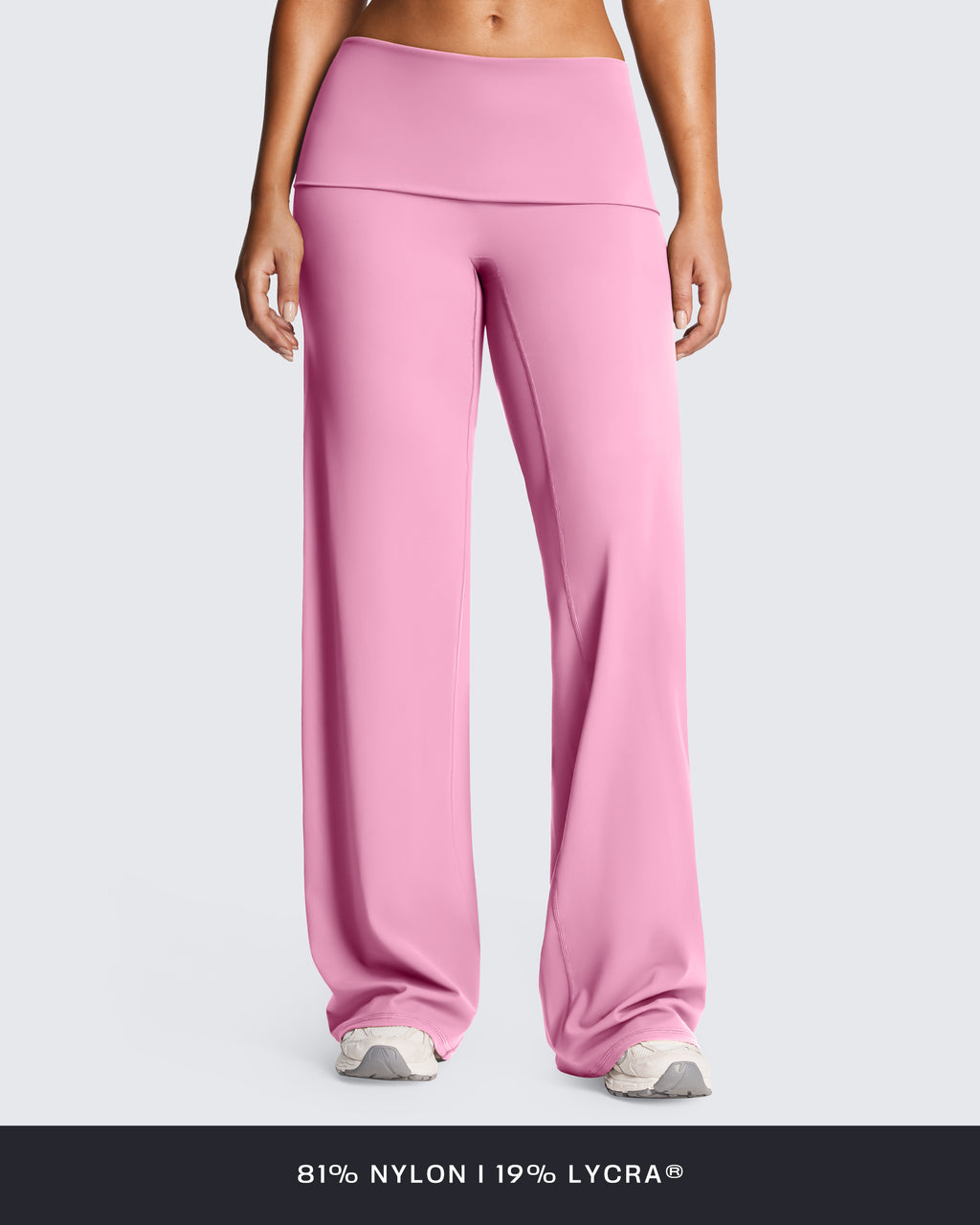 Aoxjox "Athlenza" Fold-Over Wide Leg Bottoms 31"/33"/35"