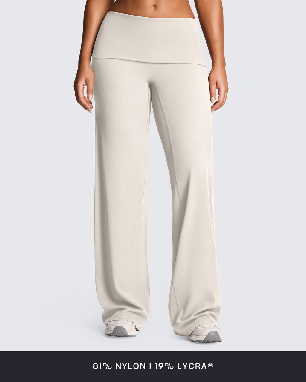 Aoxjox "Athlenza" Fold-Over Wide Leg Bottoms 31"/33"/35"