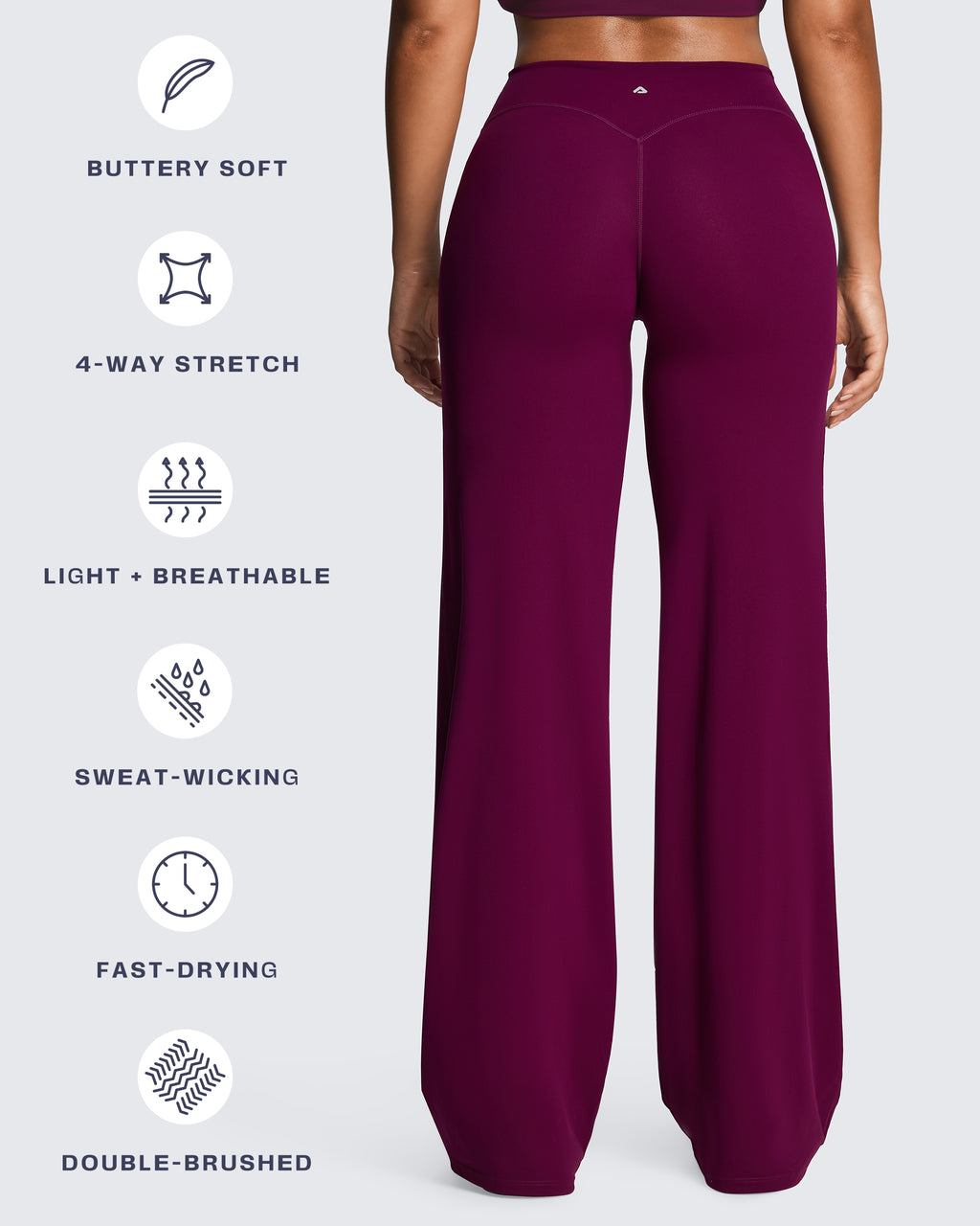 Aoxjox "Athlenza" Wide Leg Bottoms 31''/33''/35''