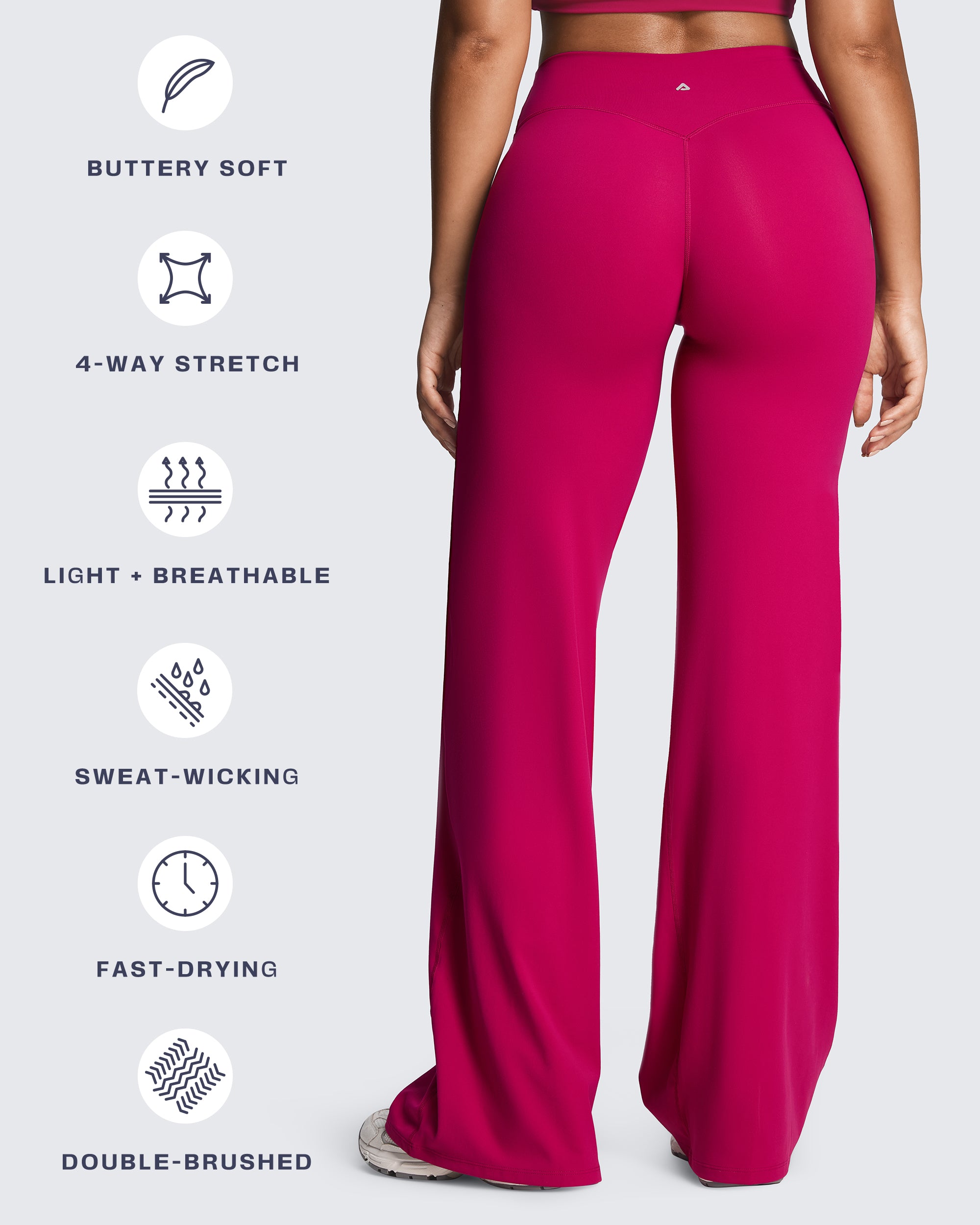 Aoxjox "Athlenza" Straight Leg Bottoms 35''