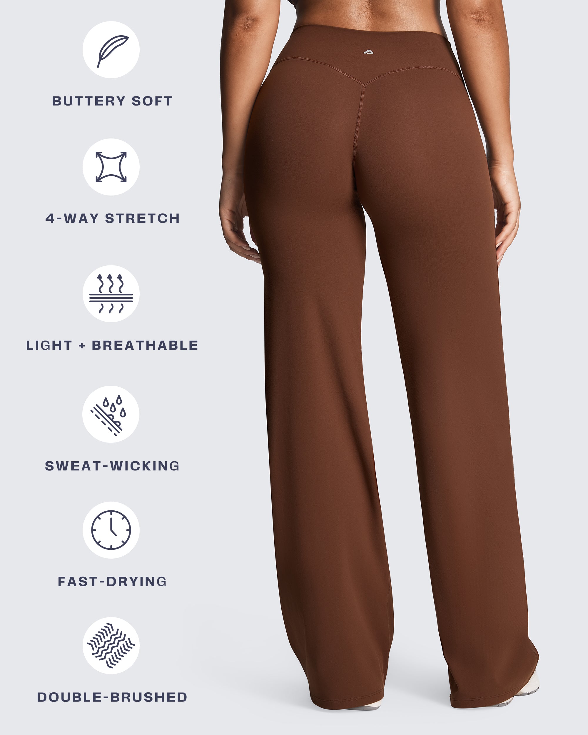 Aoxjox "Athlenza" Wide Leg Bottoms 31''/33''/35''