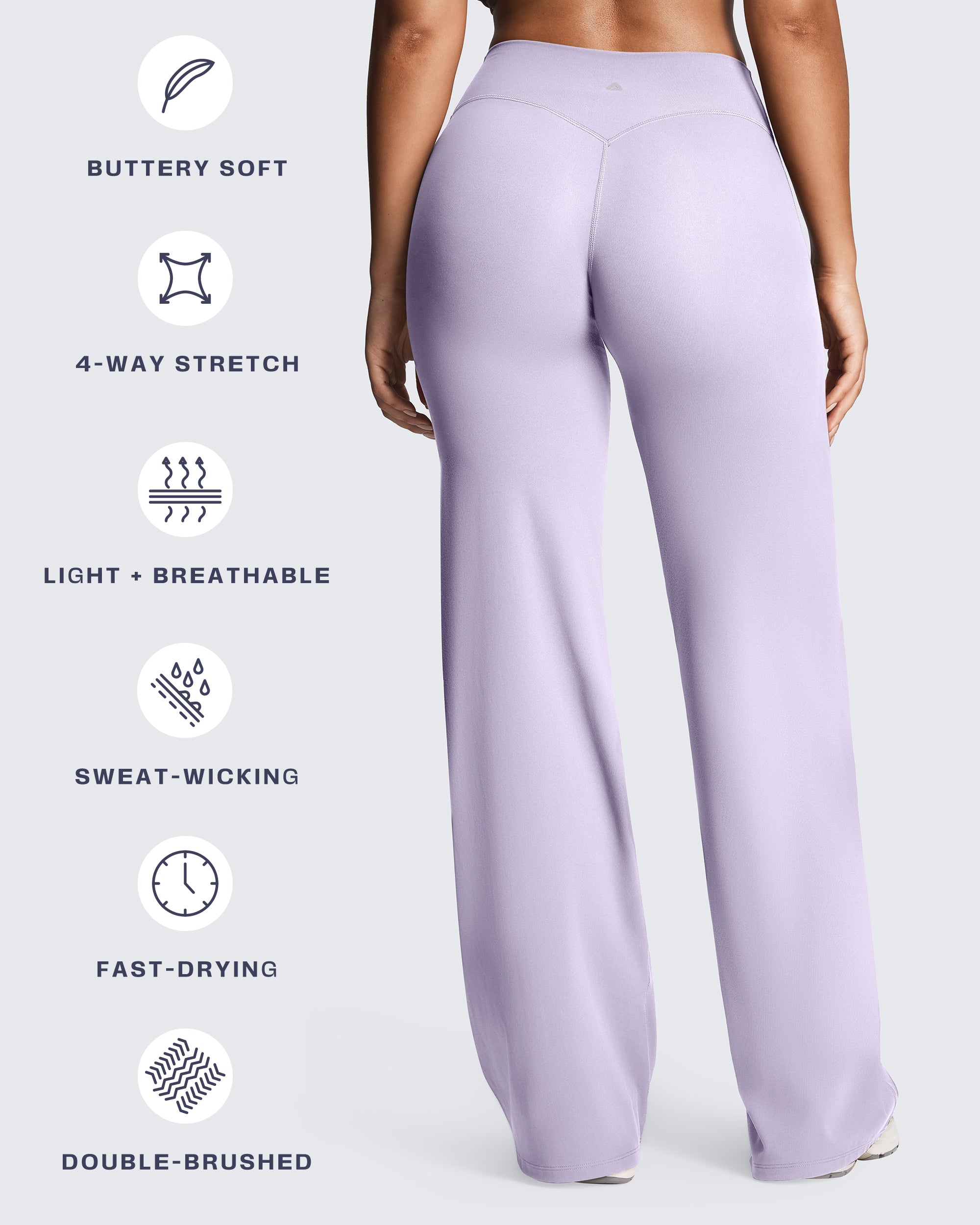 Aoxjox "Athlenza" Wide Leg Bottoms 31''/33''/35''