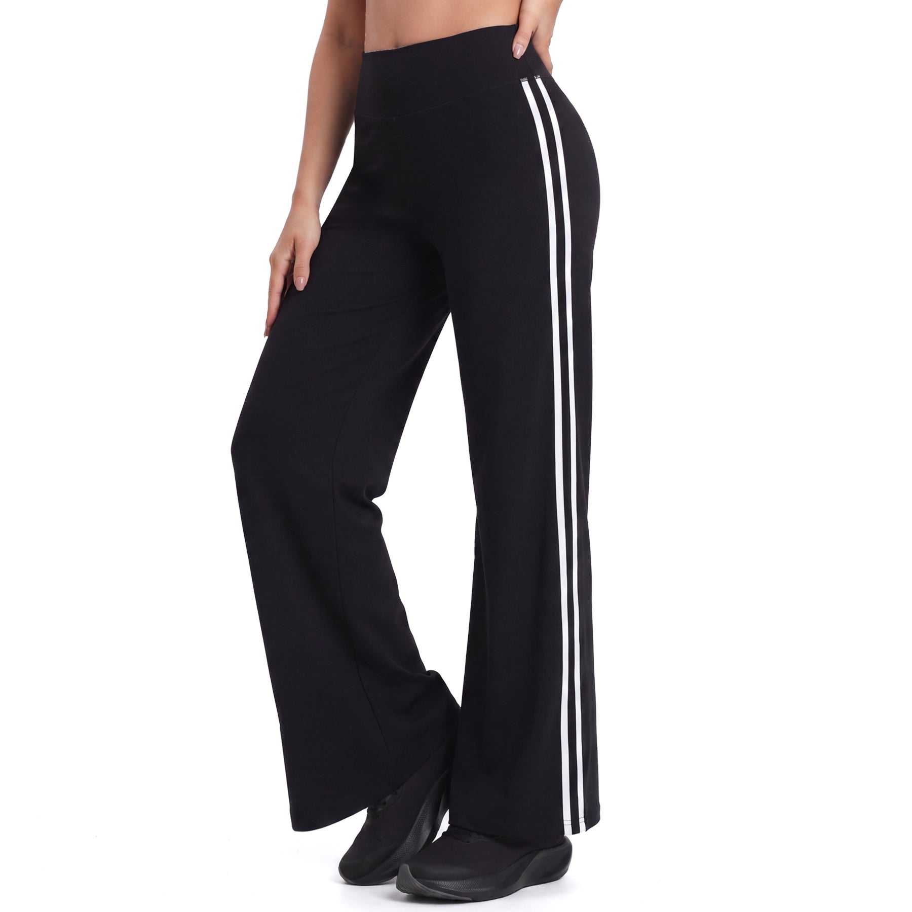 Aoxjox "Sporty" Striped Staright Pants 31.5"