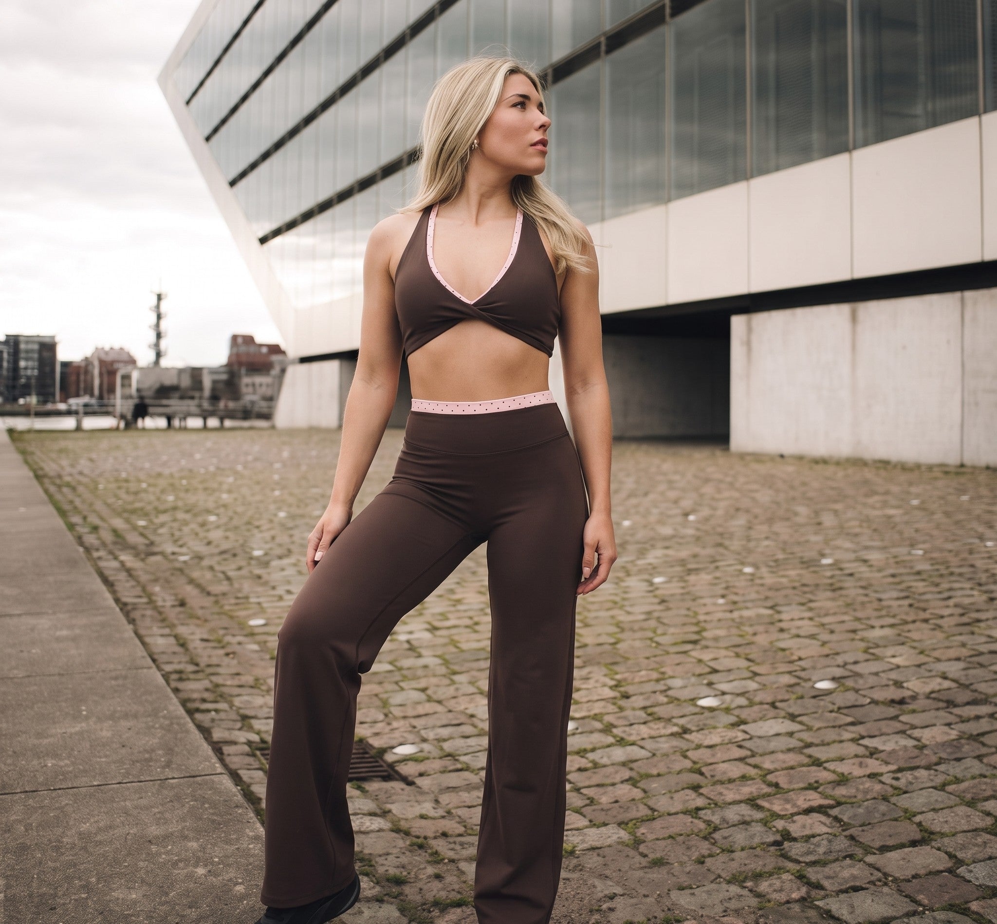 Aoxjox "Dual Core" Straight Leg Yoga Pants(31.5"/33")