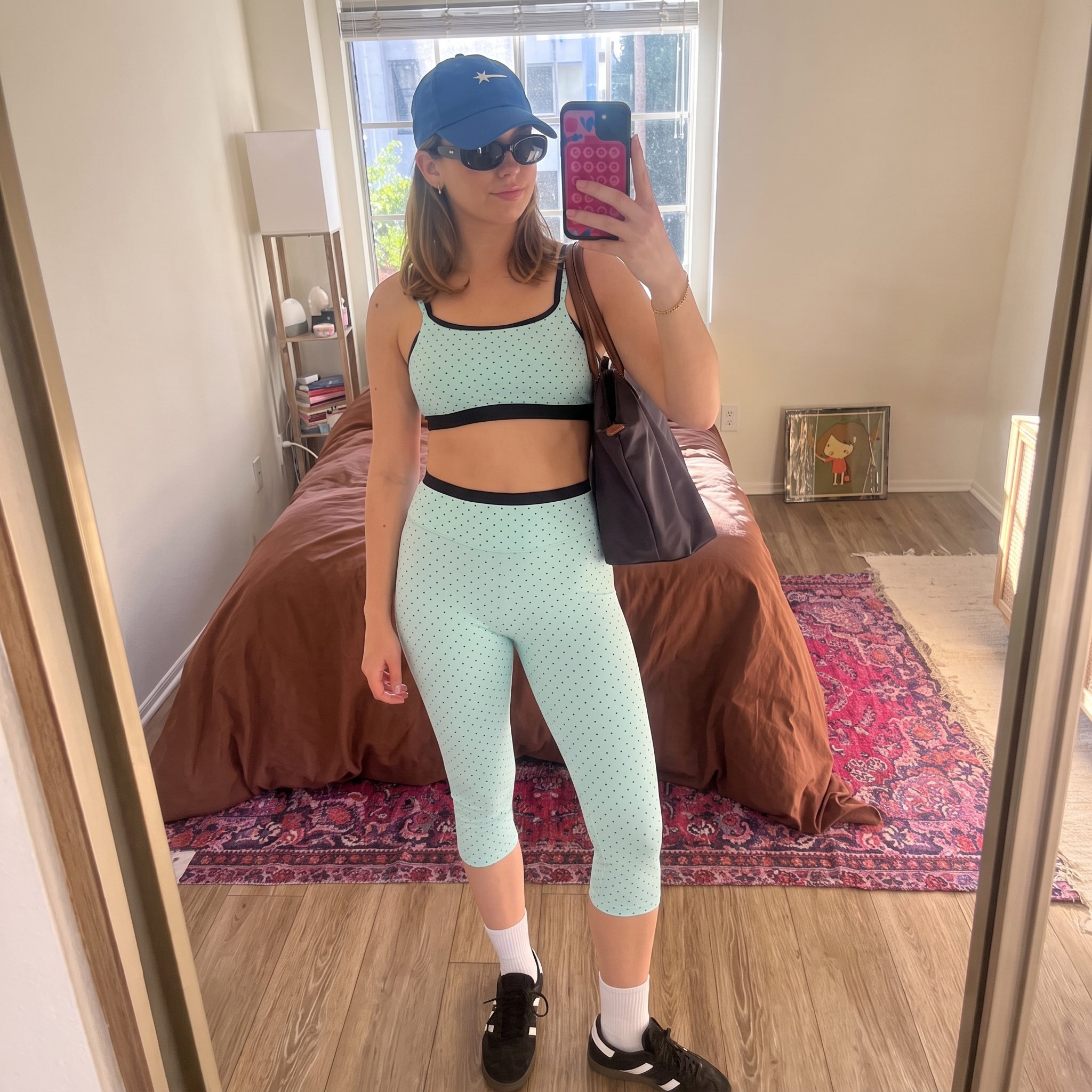 Aoxjox "Dual Core" 17" Capri Layered Waist Leggings