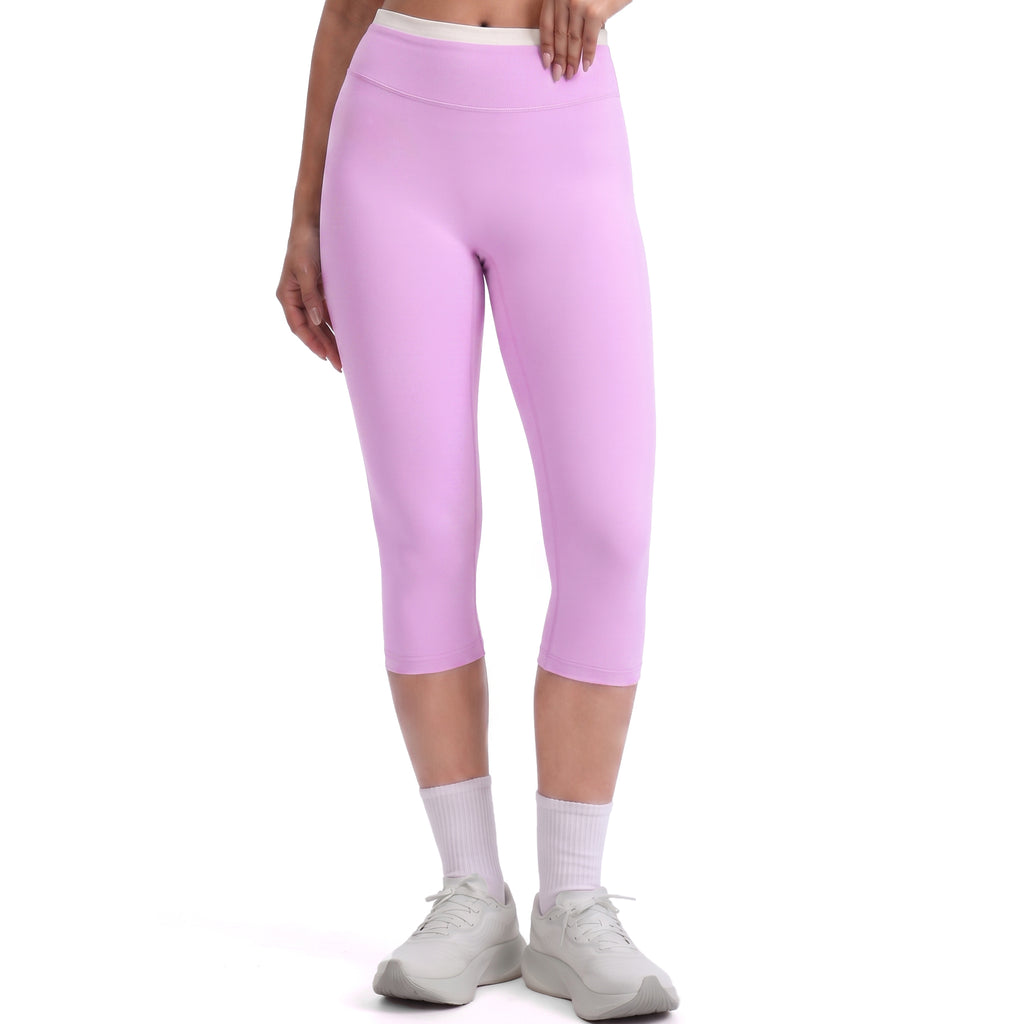 Aoxjox "Dual Core" 17" Capri Layered Waist Leggings
