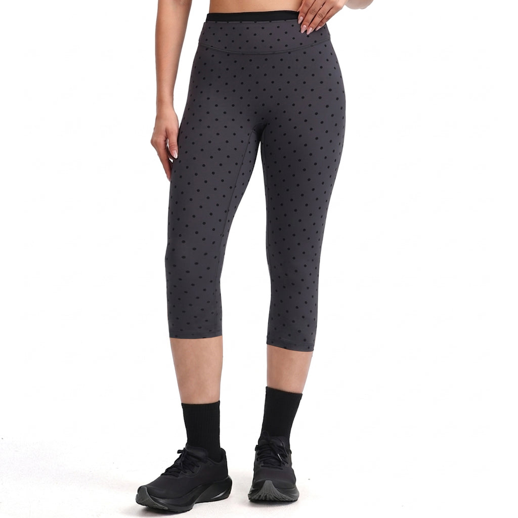 Aoxjox "Dual Core" 17" Capri Layered Waist Leggings