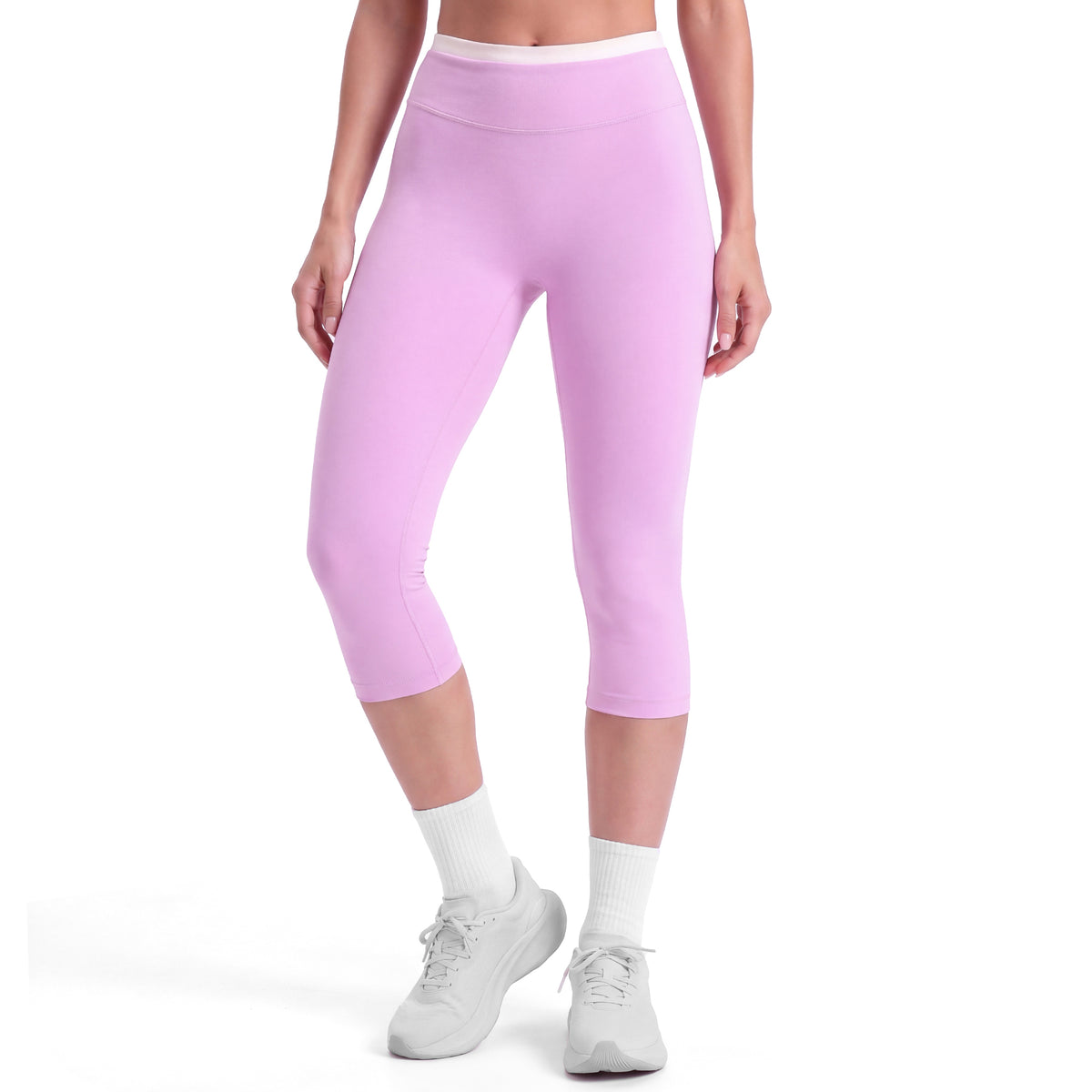 Aoxjox "Dual Core" Capri Layered Waist Leggings  17"