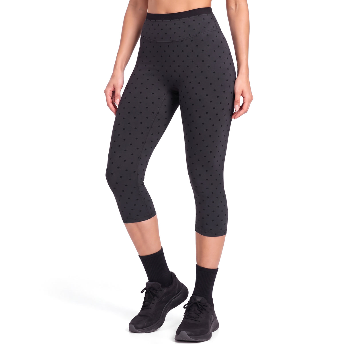 Aoxjox "Dual Core" Capri Layered Waist Leggings  17"