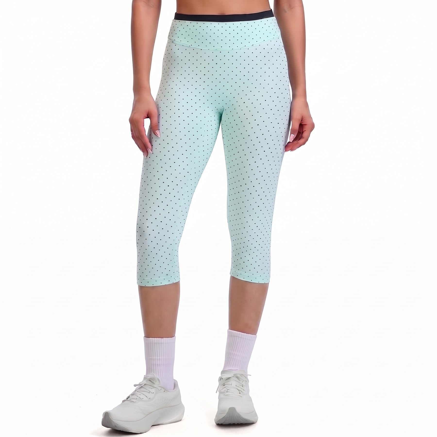 Aoxjox "Dual Core" 17" Capri Layered Waist Leggings