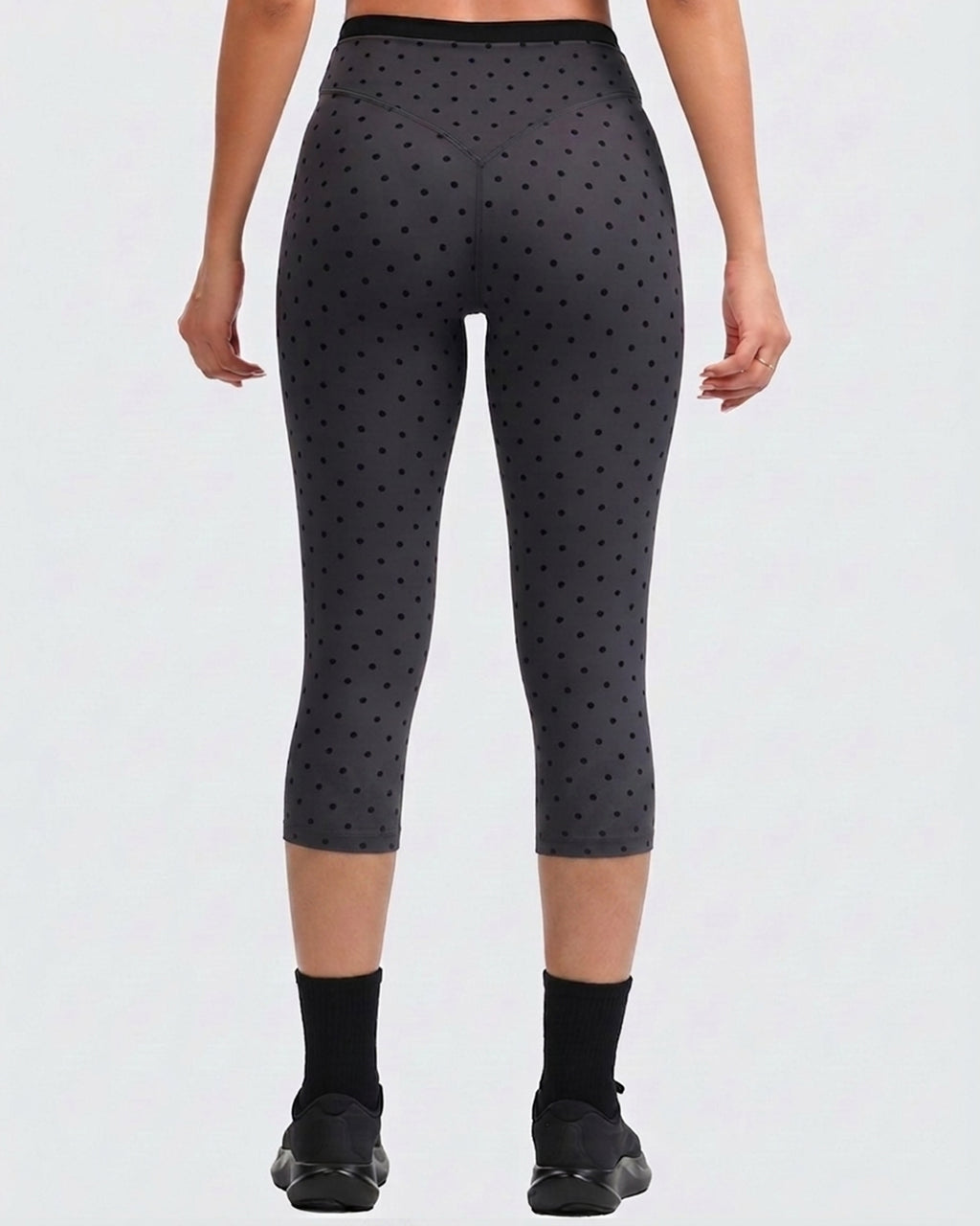 Aoxjox "Dual Core" 17" Capri Layered Waist Leggings