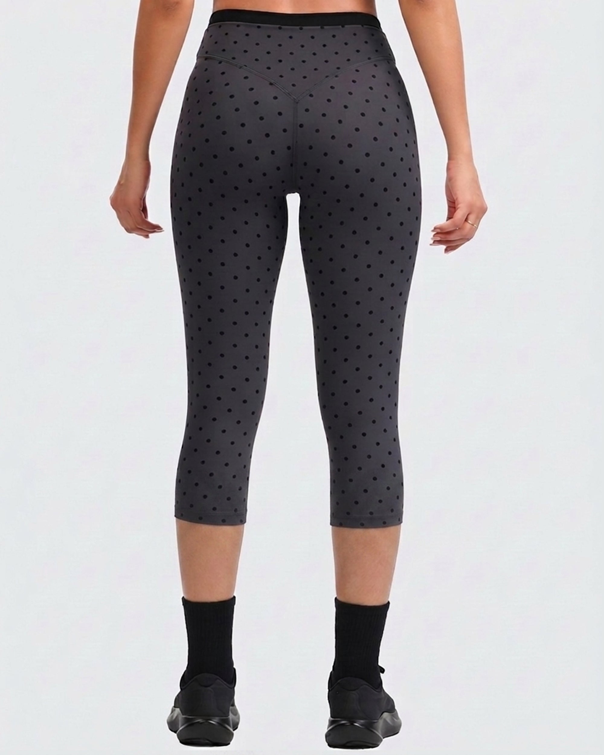 Aoxjox "Dual Core" 17" Capri Layered Waist Leggings