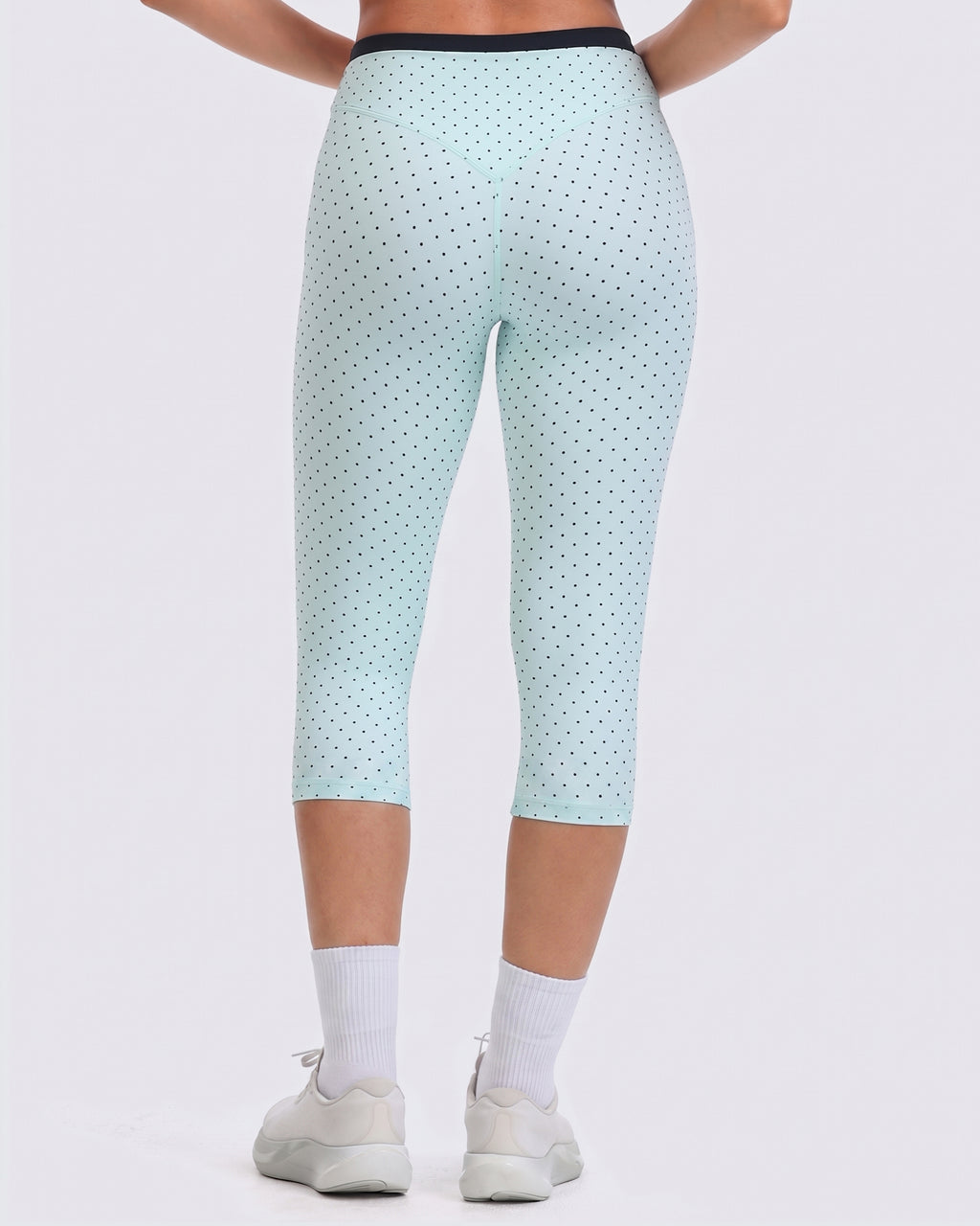 Aoxjox "Dual Core" 17" Capri Layered Waist Leggings