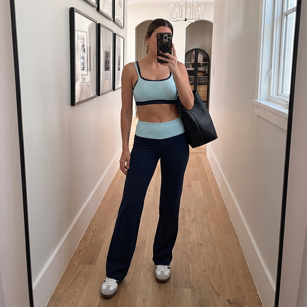 Aoxjox "Dual Core" Fold Over Waist Yoga Pants 31''/33''/35''