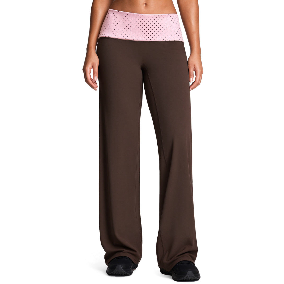 Aoxjox "Dual Core" Fold Over Waist Yoga Pants 31''/33''/35''