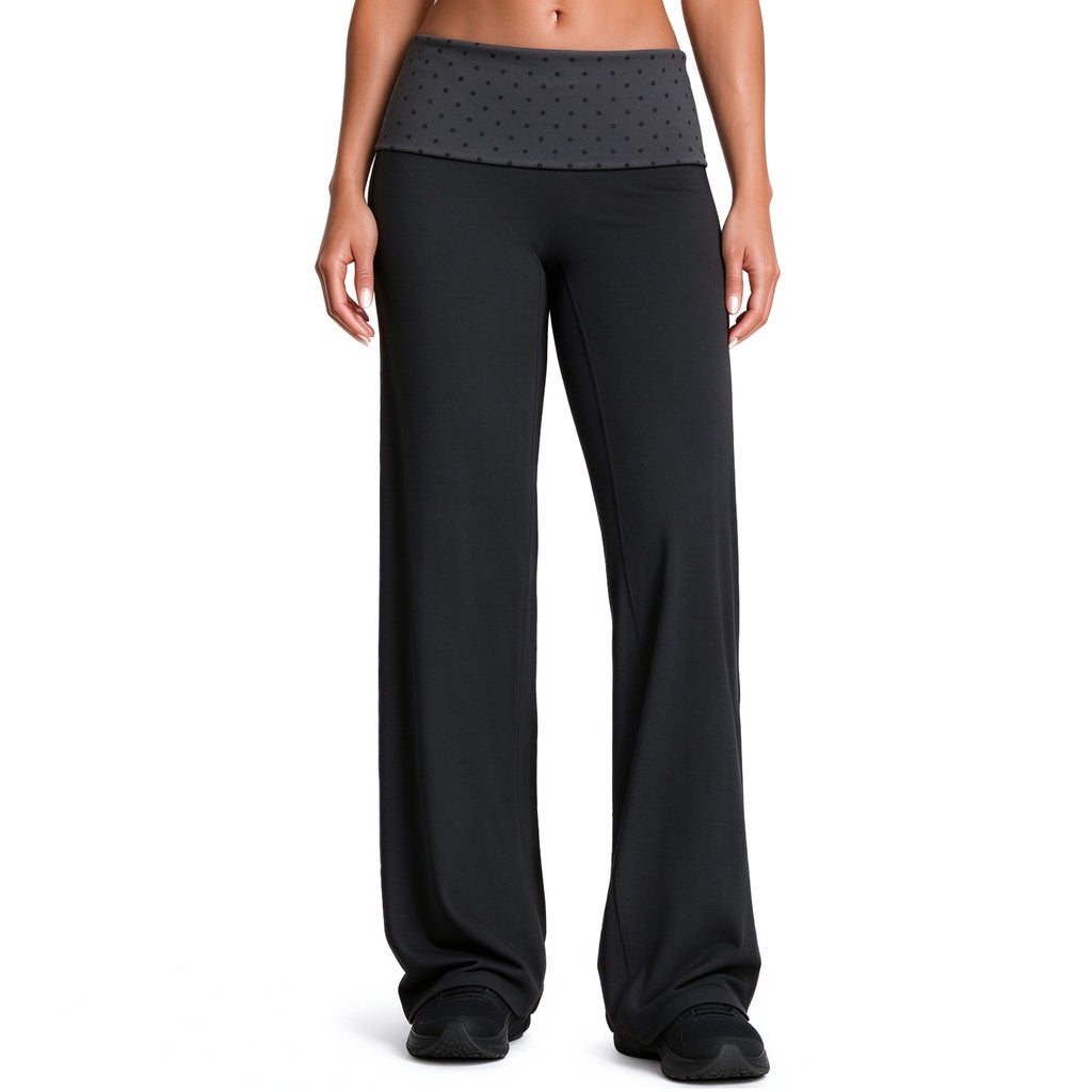 Aoxjox "Dual Core" Fold Over Waist Yoga Pants 31''/33''/35''