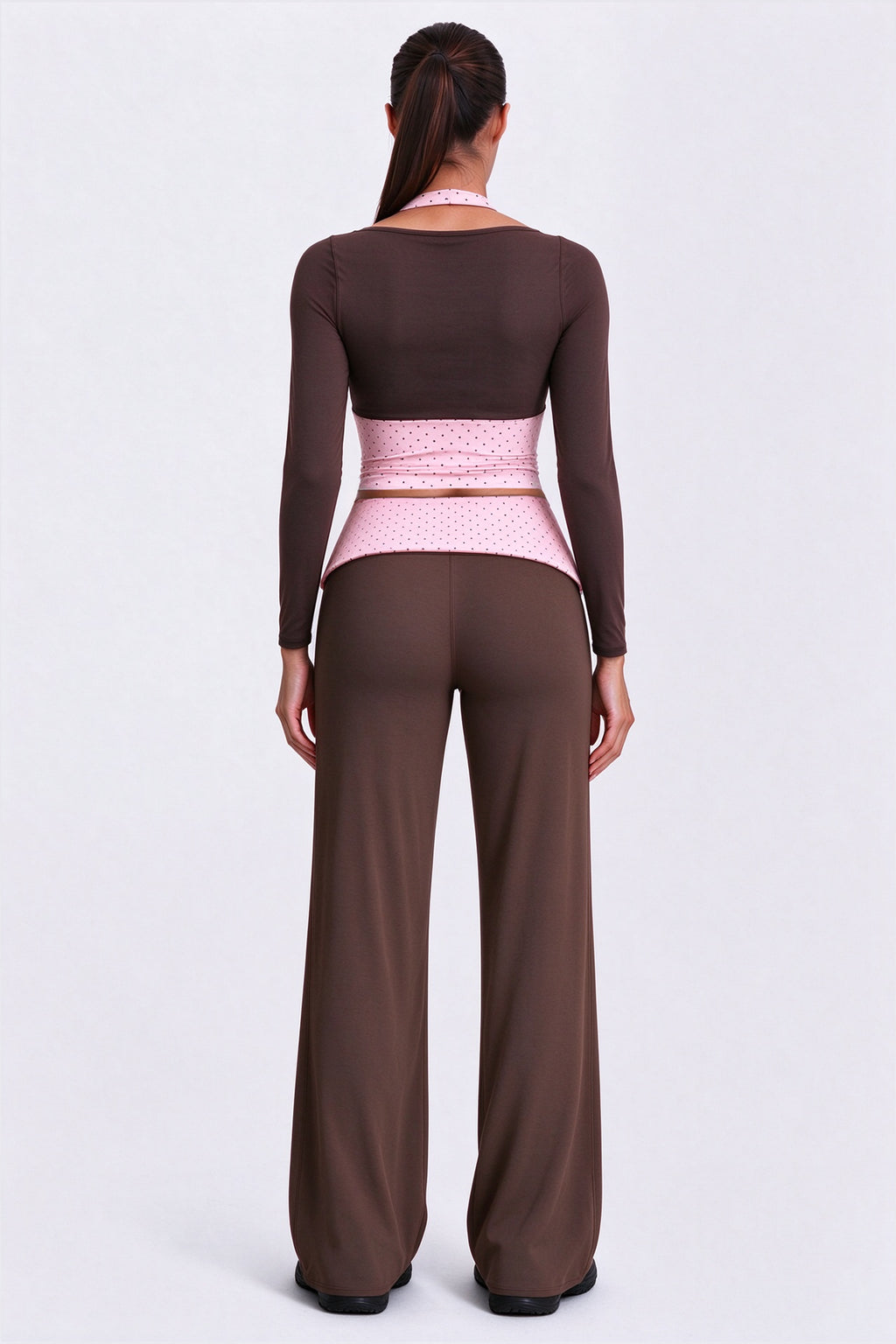 Aoxjox "Dual Core" Fold Over Waist Yoga Pants 31''/33''/35''