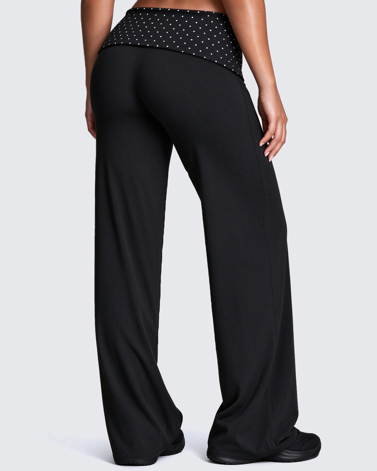 Aoxjox "Dual Core" Fold Over Waist Yoga Pants 31''/33''/35''
