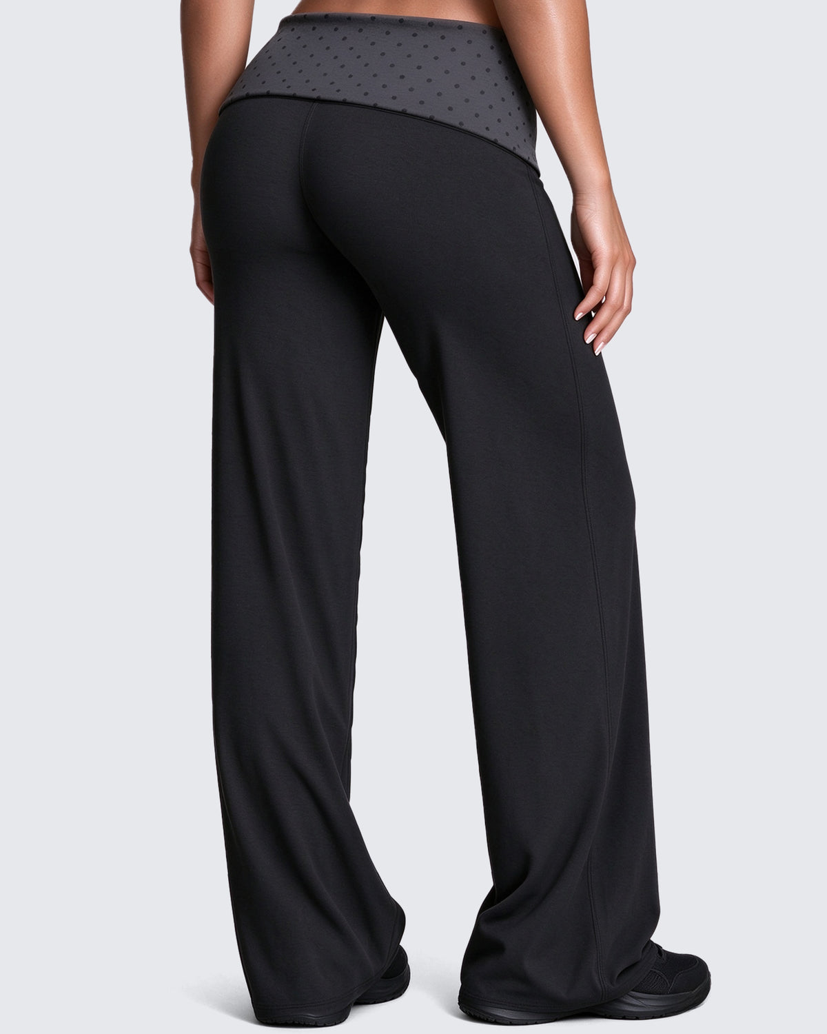 Aoxjox "Dual Core" Fold Over Waist Yoga Pants 31''/33''/35''