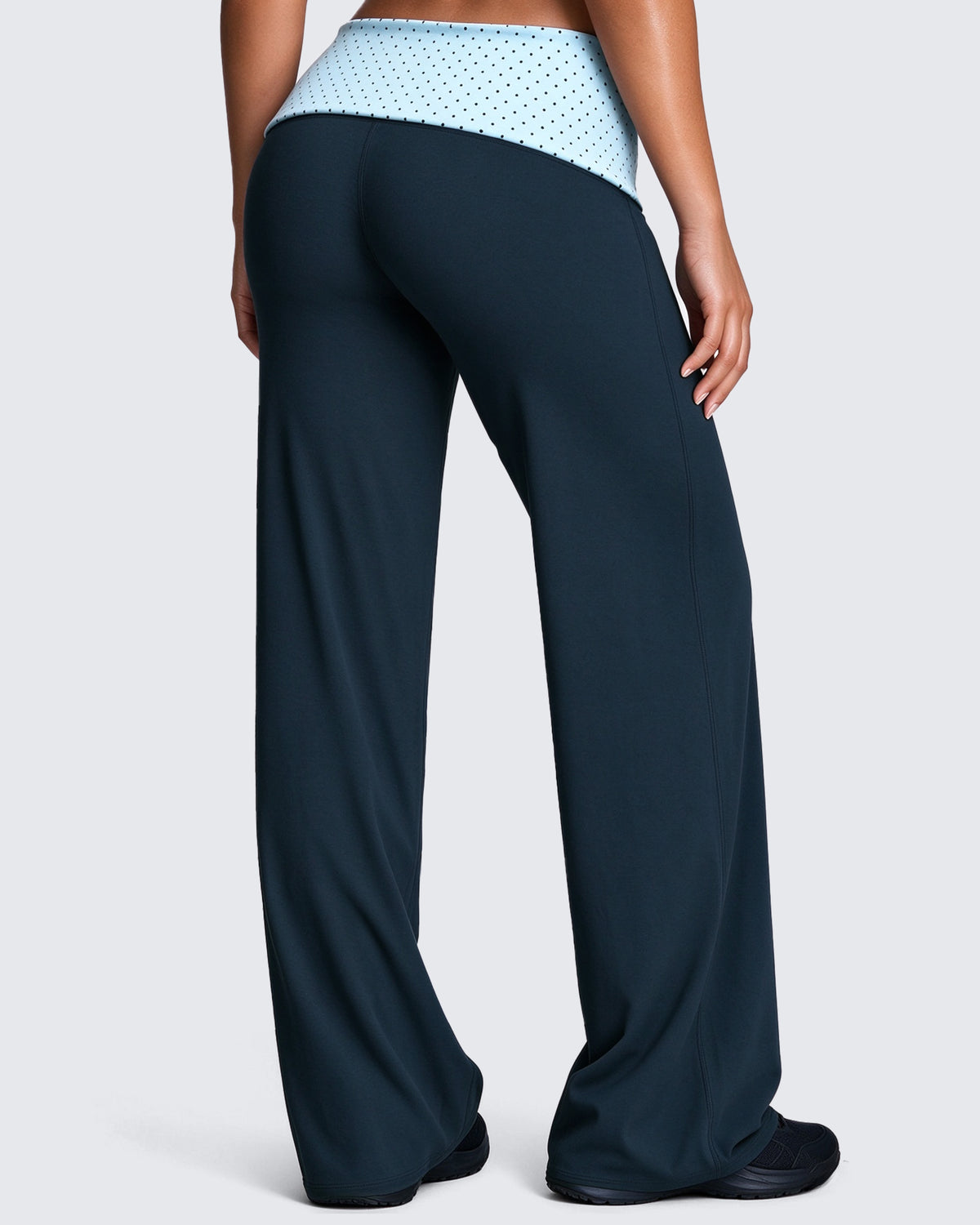 Aoxjox "Dual Core" Fold Over Waist Yoga Pants 31''/33''/35''