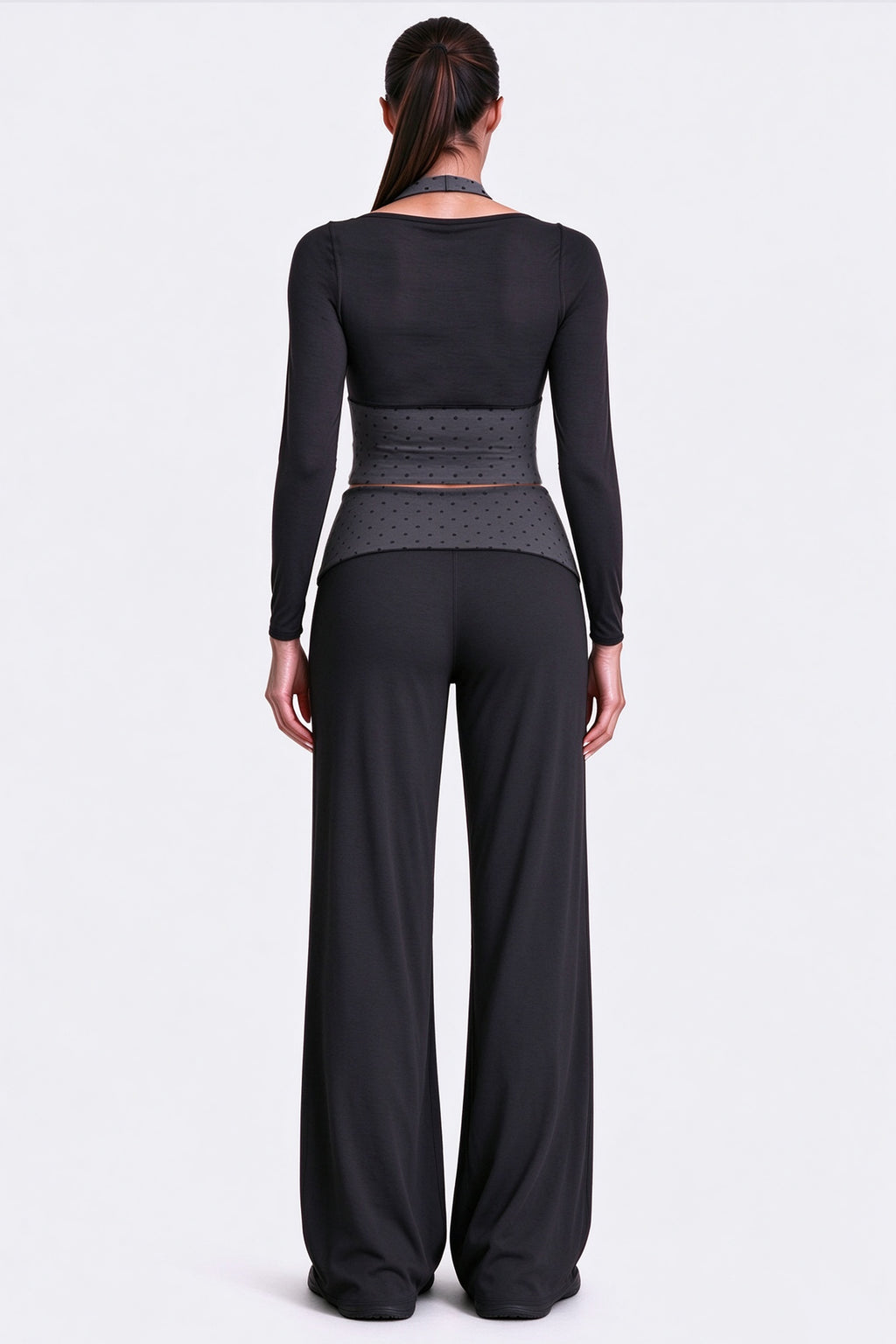 Aoxjox "Dual Core" Fold Over Waist Yoga Pants 31''/33''/35''