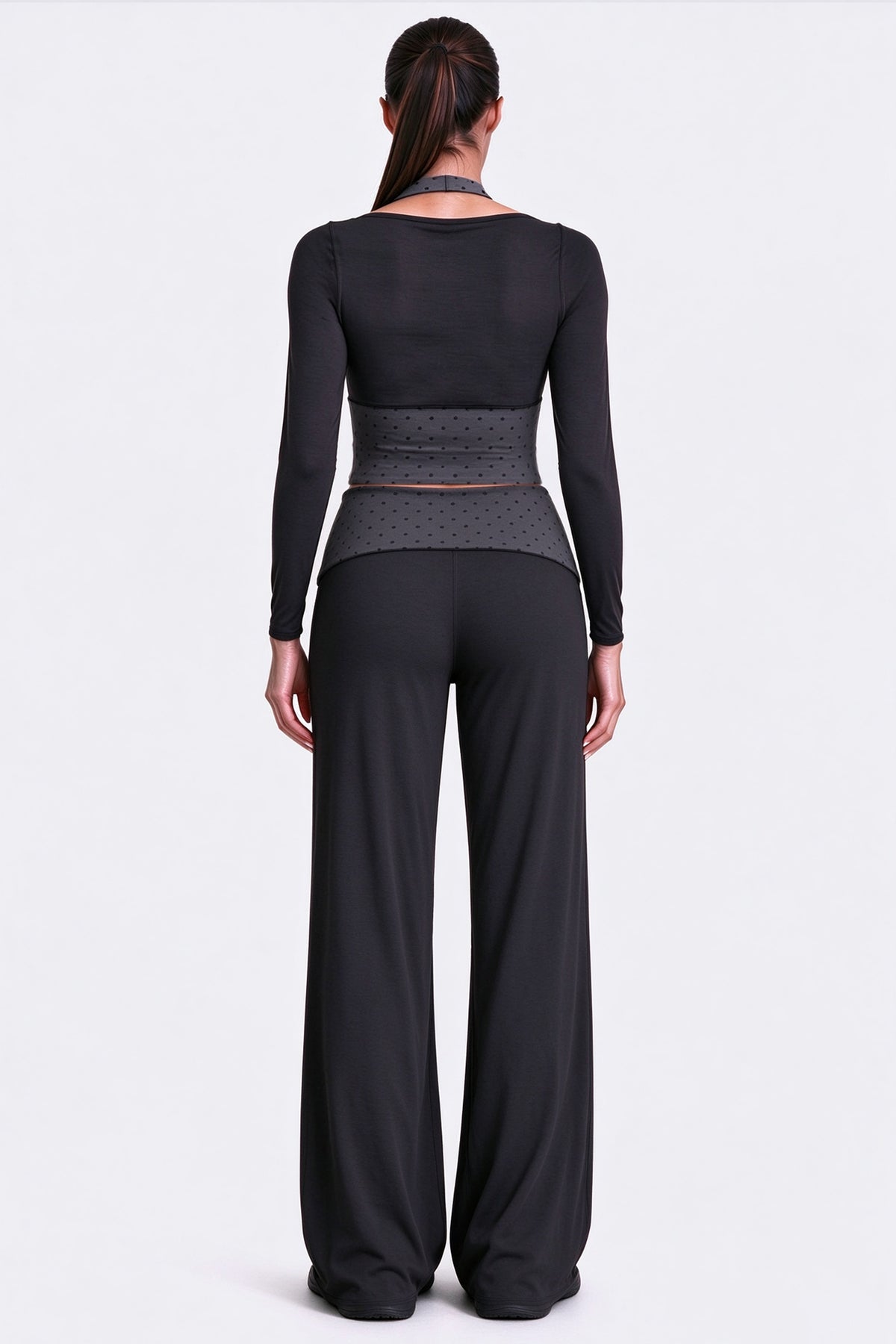 Aoxjox "Dual Core" Fold Over Waist Yoga Pants 31''/33''/35''