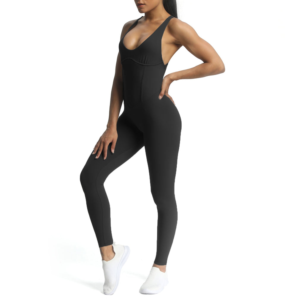 Aoxjox "Brooke"  Open Back Full Bodysuit