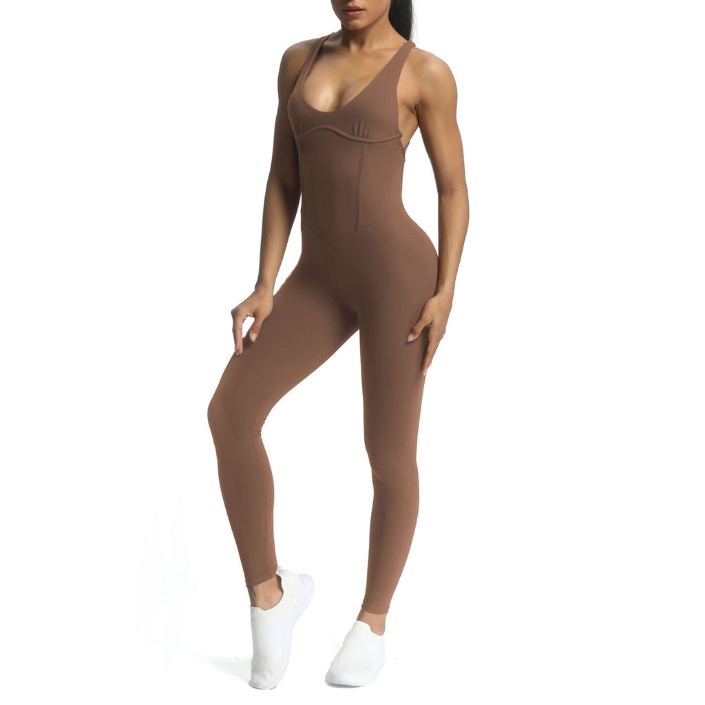 Aoxjox "Brooke"  Open Back Full Bodysuit