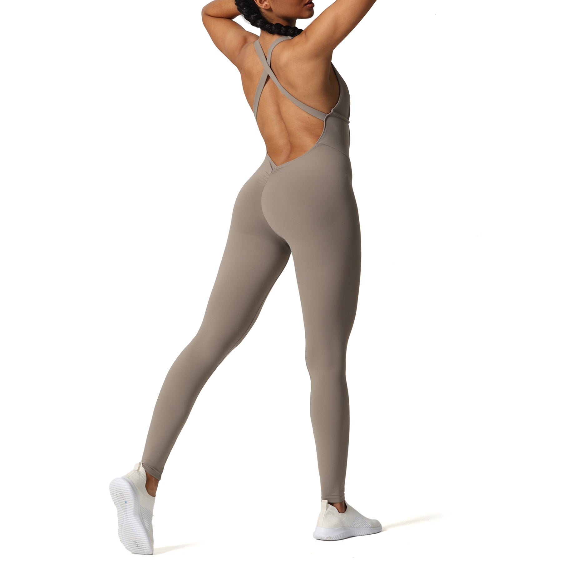 Aoxjox "Brooke"  Open Back Full Bodysuit