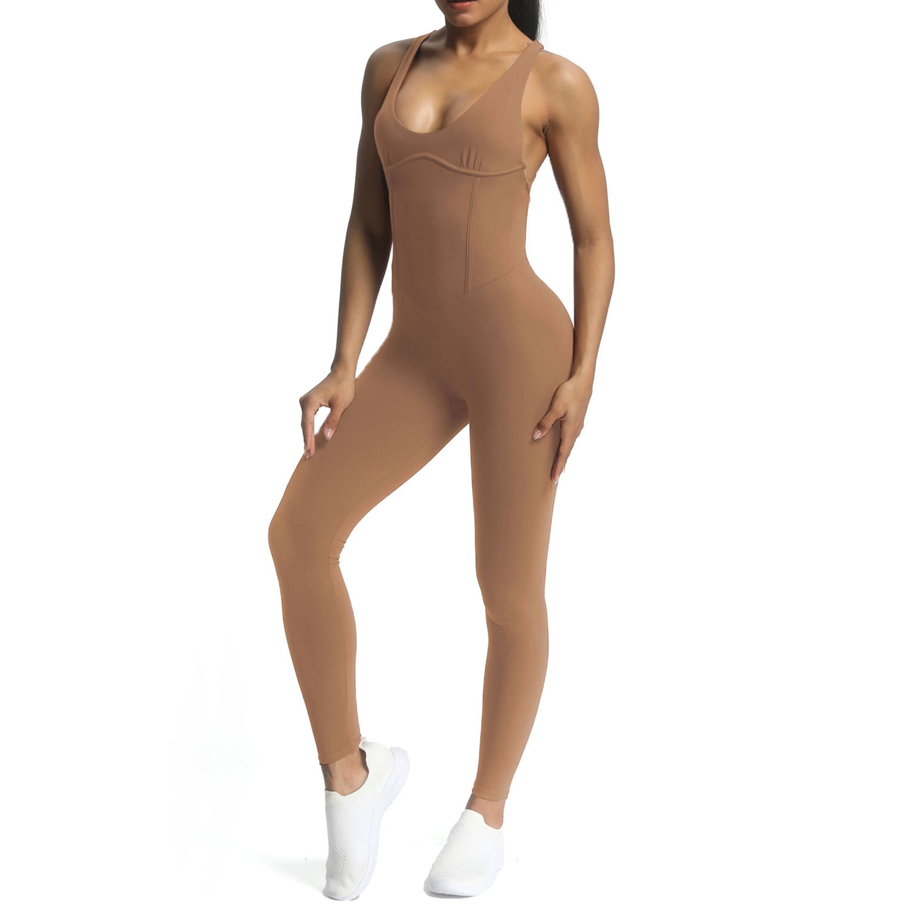 Aoxjox "Brooke"  Open Back Full Bodysuit