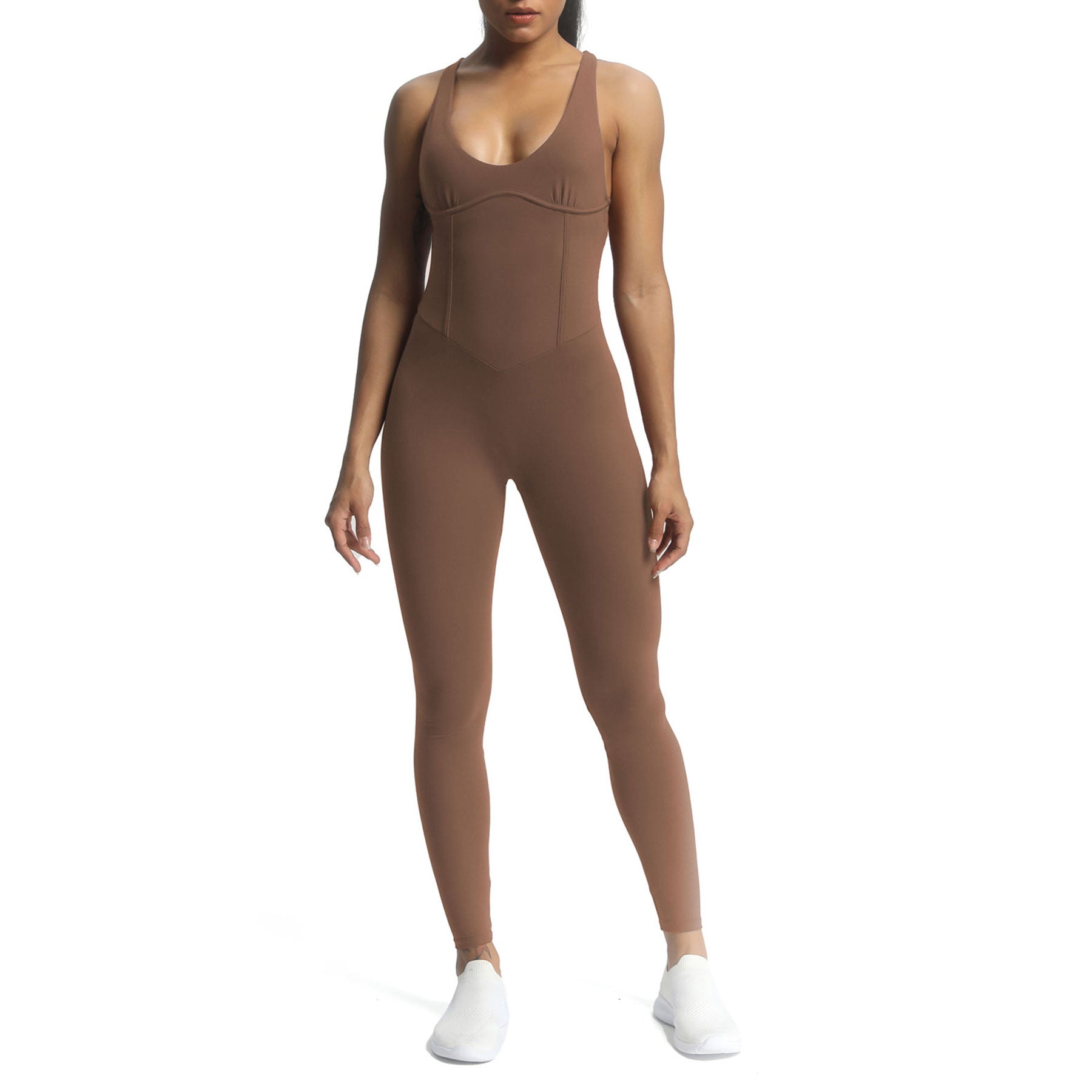 Aoxjox "Brooke"  Open Back Full Bodysuit