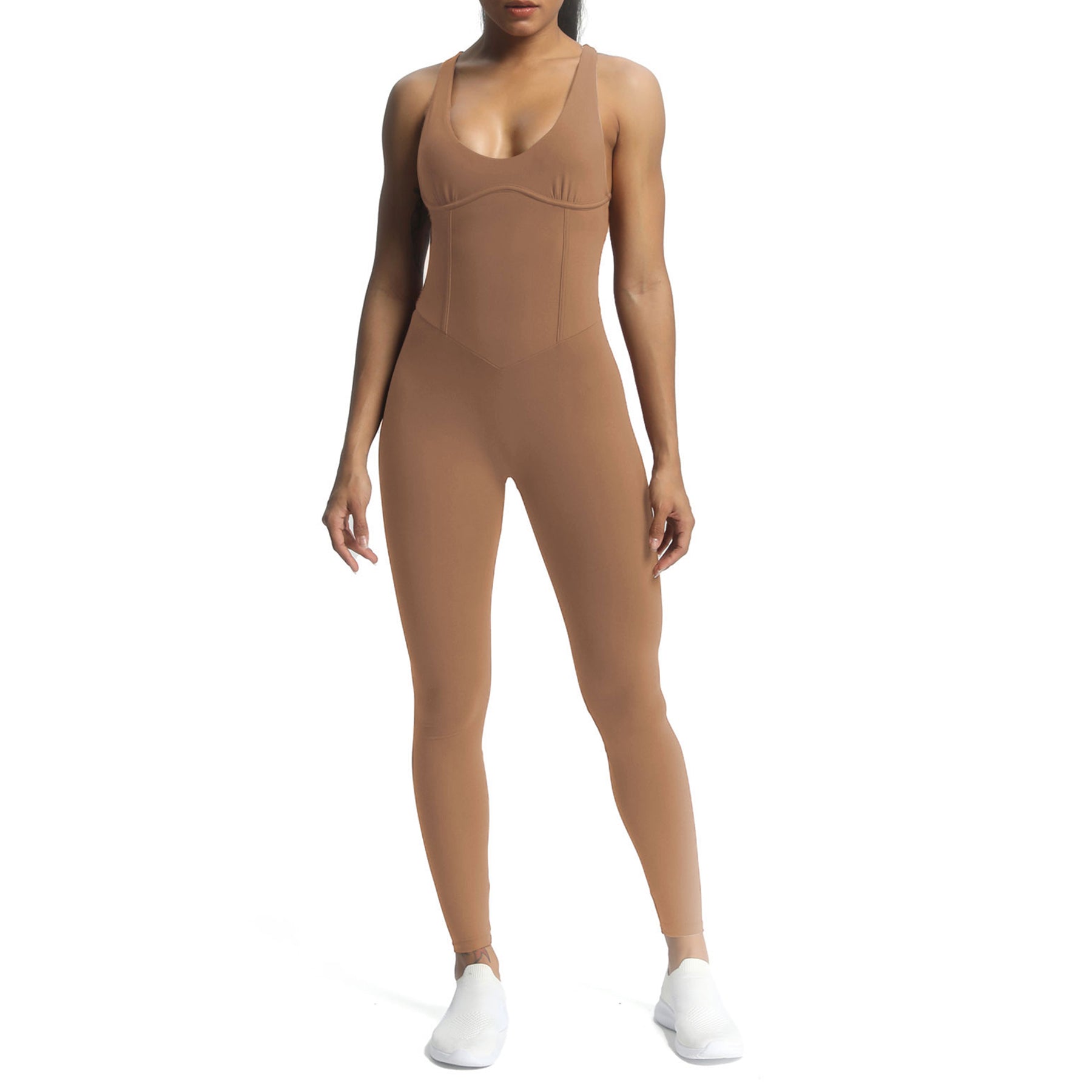 Aoxjox "Brooke"  Open Back Full Bodysuit