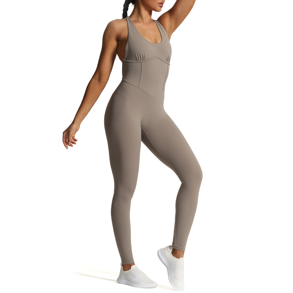 Aoxjox "Brooke"  Open Back Full Bodysuit