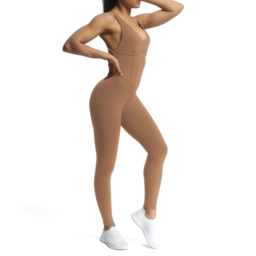 Aoxjox "Brooke"  Open Back Full Bodysuit