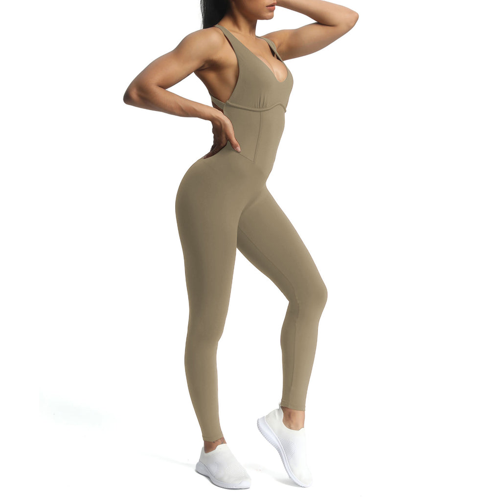 Aoxjox "Brooke"  Open Back Full Bodysuit