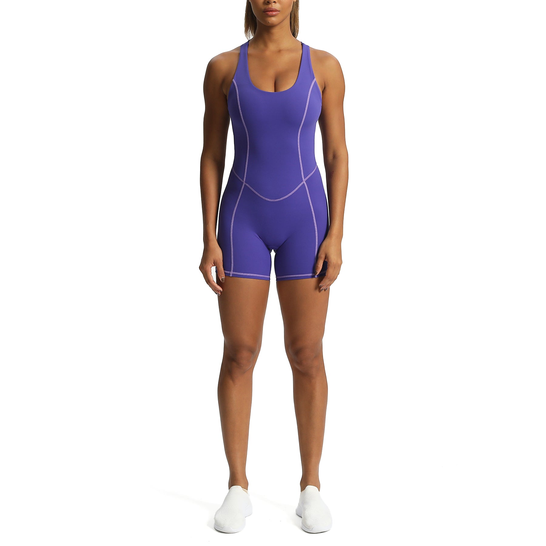 Aoxjox "Lexi Lined" Adjustable Shorts Bodysuit