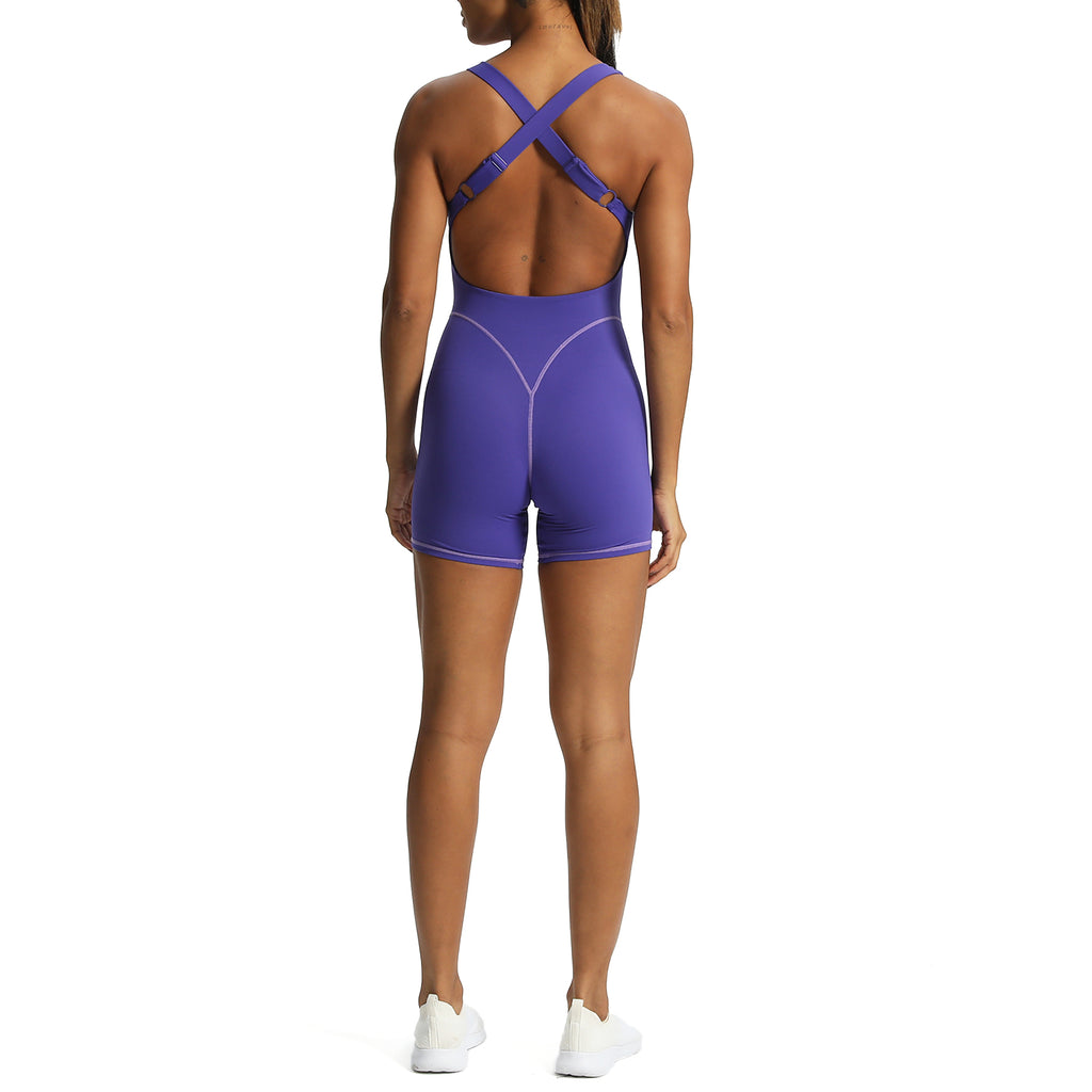 Aoxjox "Lexi Lined" Adjustable Shorts Bodysuit