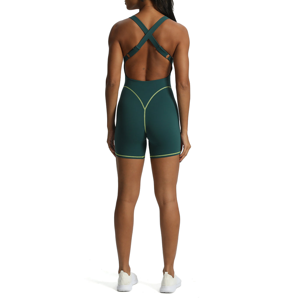 Aoxjox "Lexi Lined" Adjustable Shorts Bodysuit