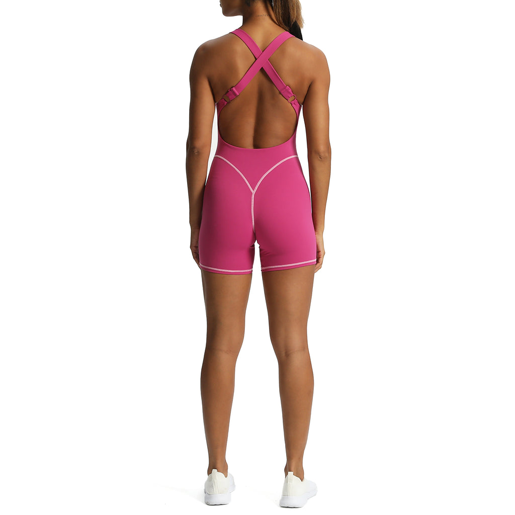 Aoxjox "Lexi Lined" Adjustable Shorts Bodysuit