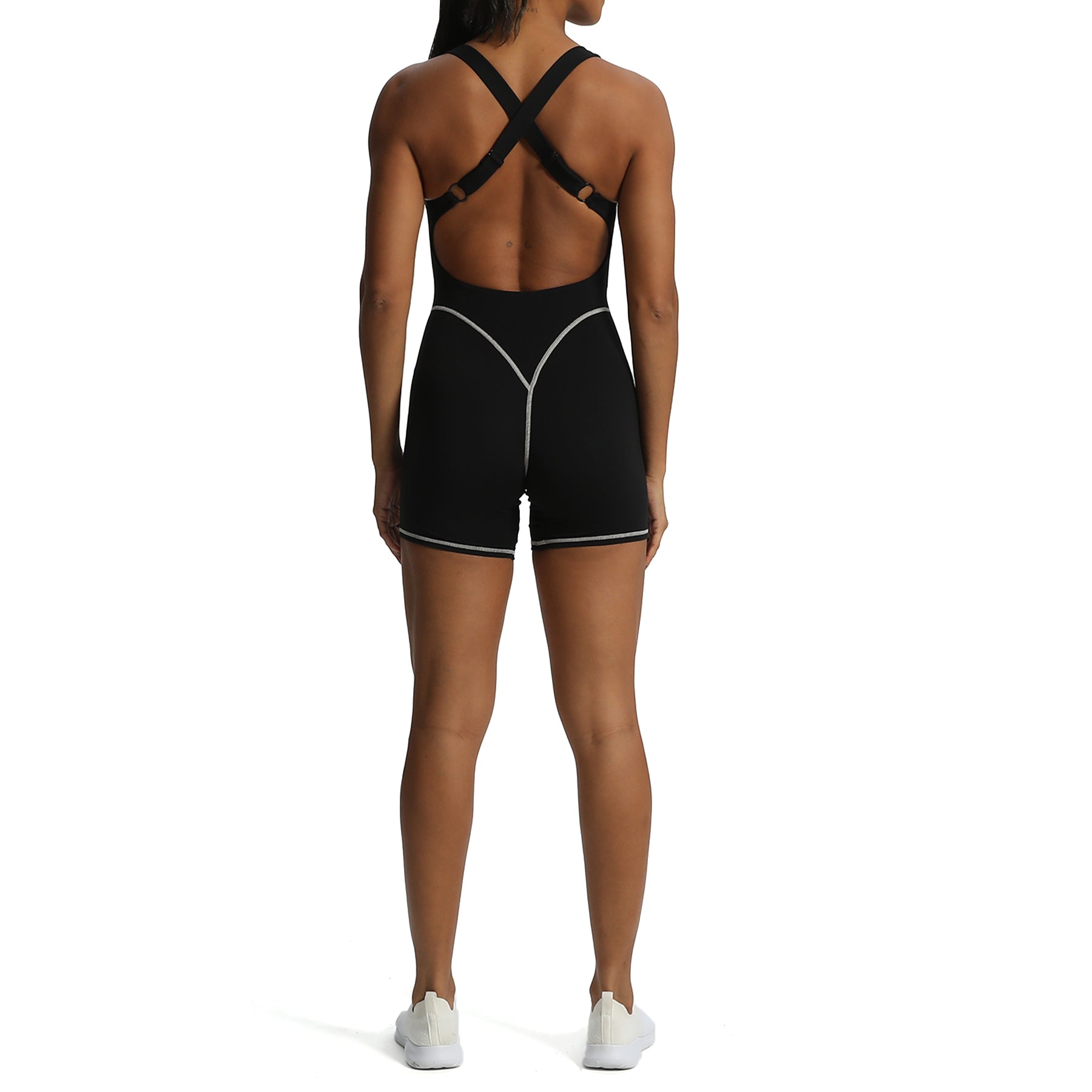 Aoxjox "Lexi Lined" Adjustable Shorts Bodysuit